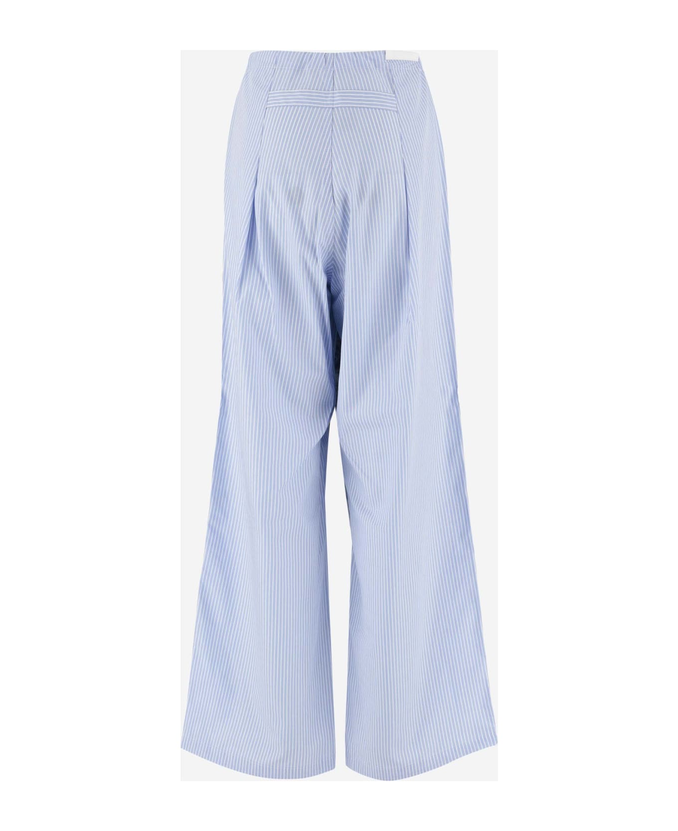 DARKPARK Striped Cotton Pants - LIGHT BLUE/WHITE