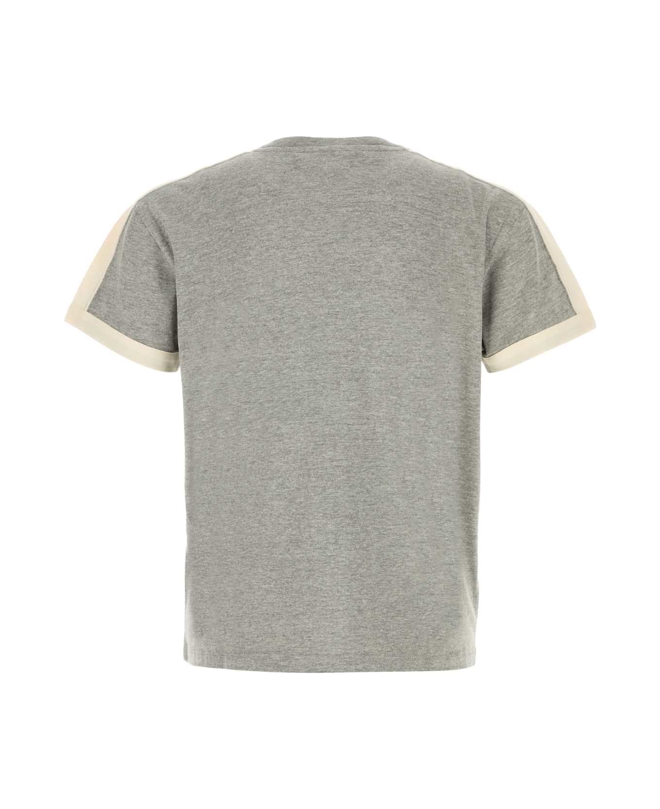 Gimaguas Grey Cotton Diego T-shirt - GREYWHITE
