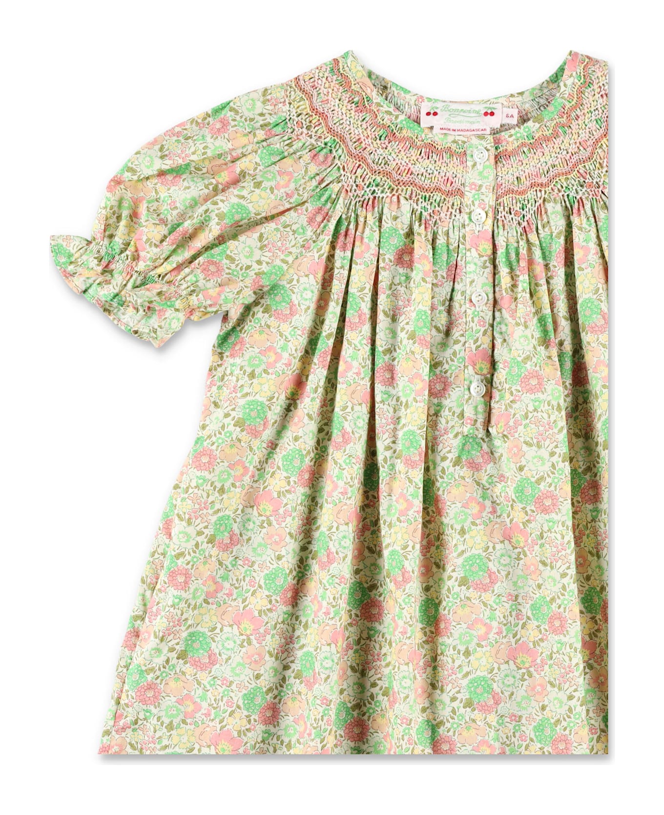 Bonpoint Jarah Smocked Liberty Floral Girl
s Dress - MULTICOLOR