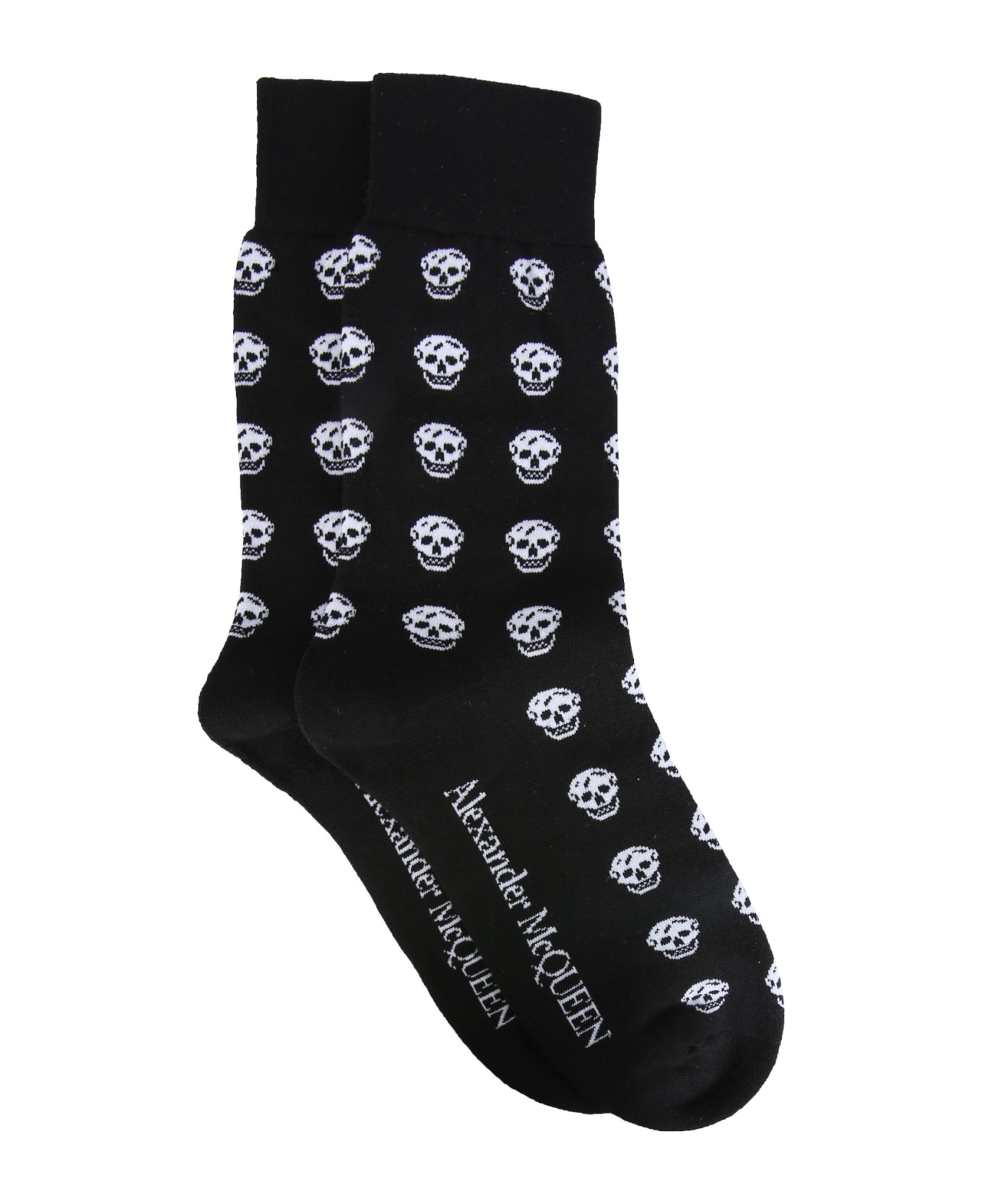 Alexander McQueen Skull Sport Socks - BLACK