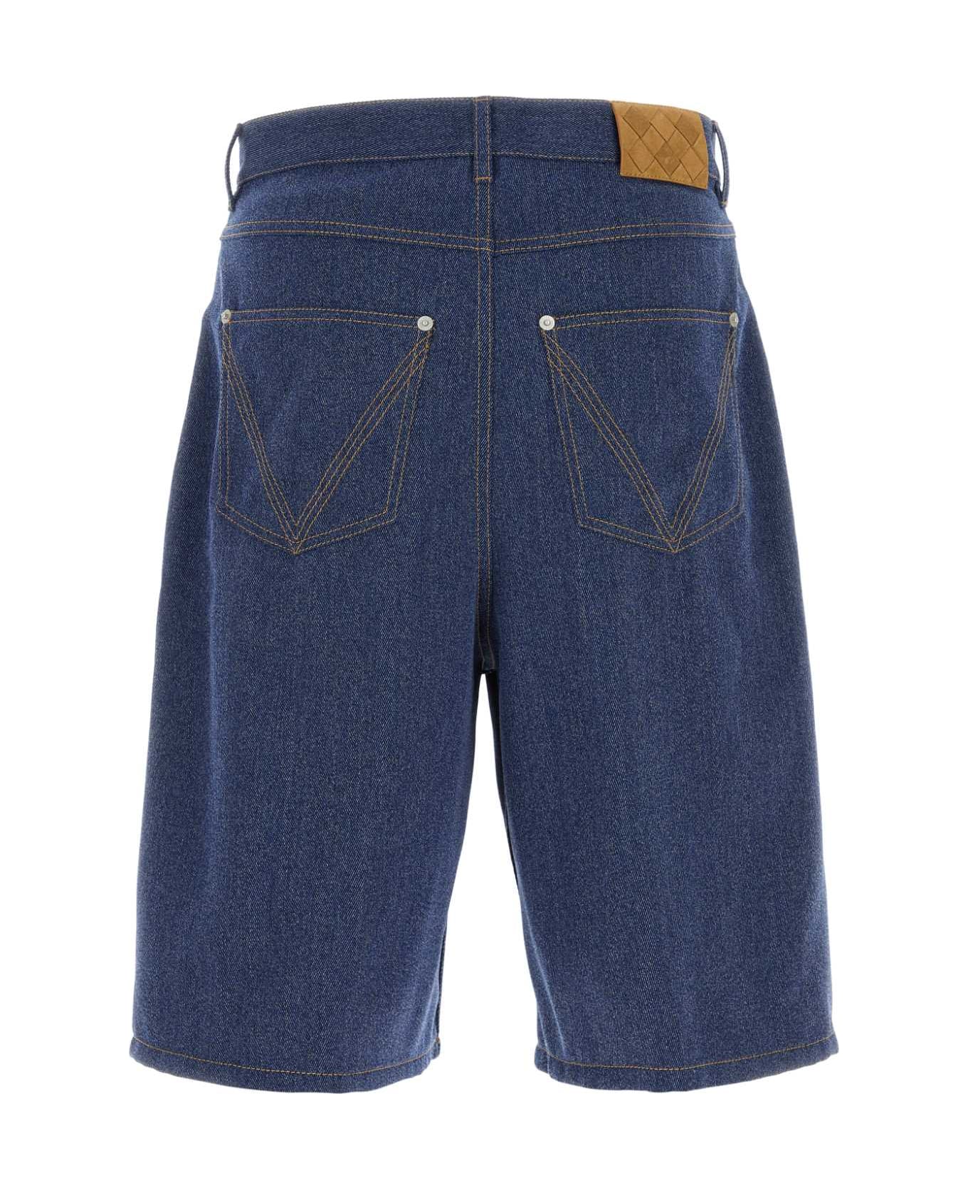 Bottega Veneta Denim Bermuda Shorts - INDIGO