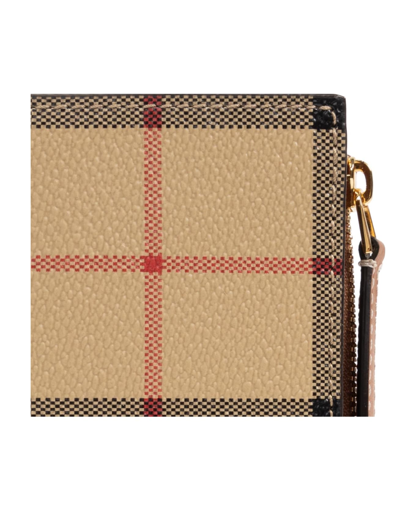 Burberry Checked Wallet - Archive Beige