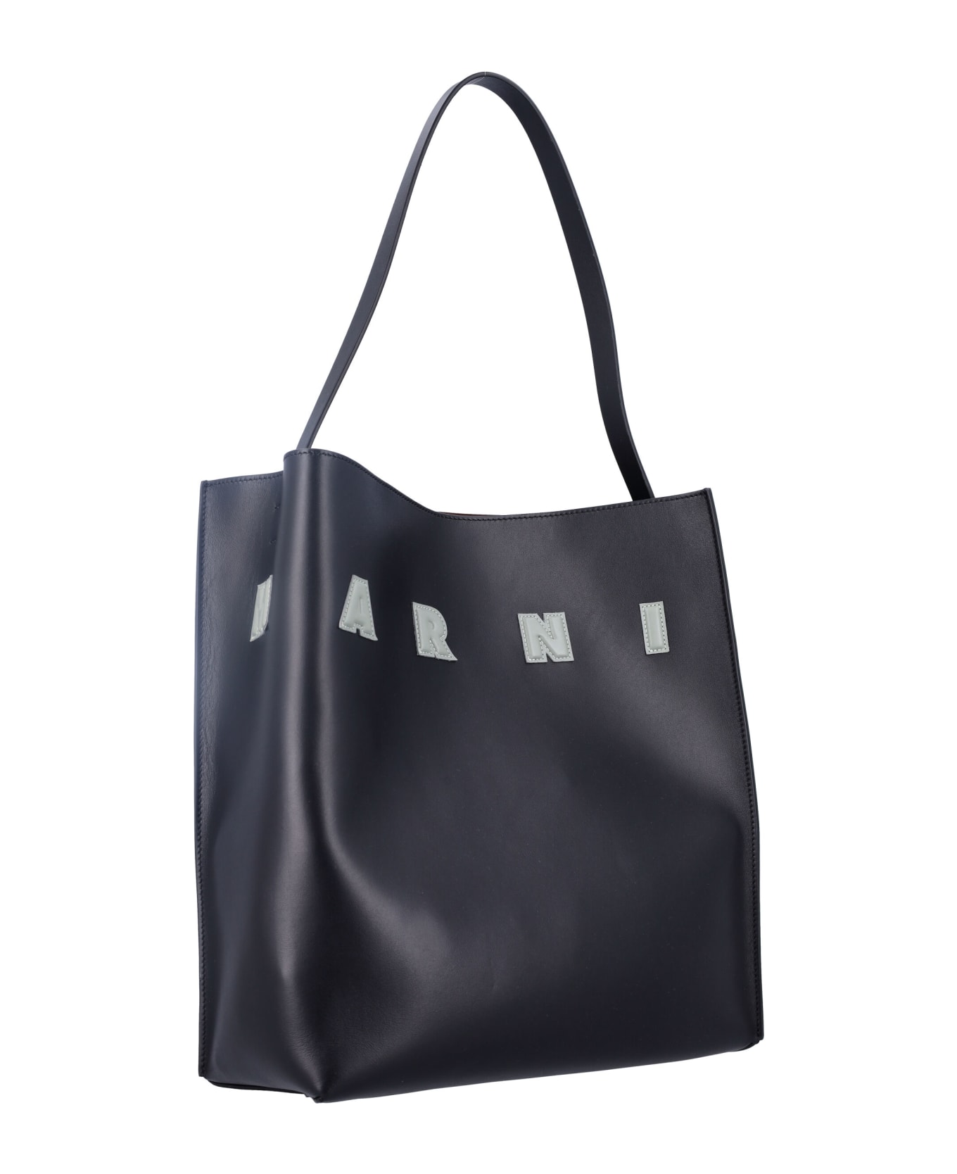 Marni Museum Hobo Bag - BLACK/STEPPE
