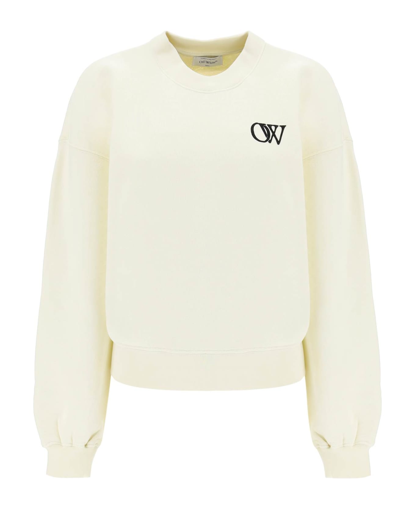 Off-White Crewneck Sweatshirt - Beige Bla