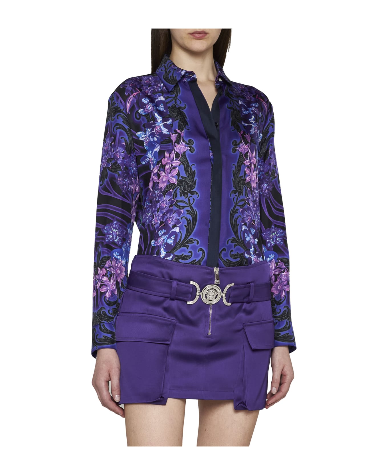Versace Medusa 95 Skirt - Purple スカート