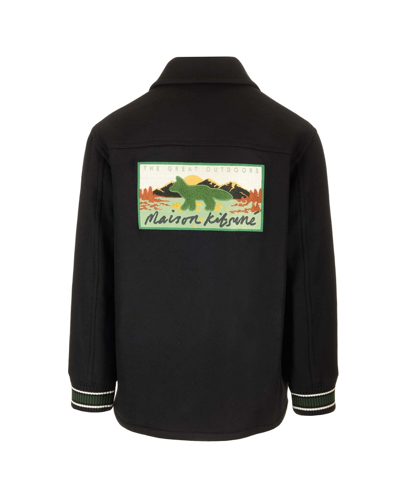 Maison Kitsuné Varsity Jacket - Black