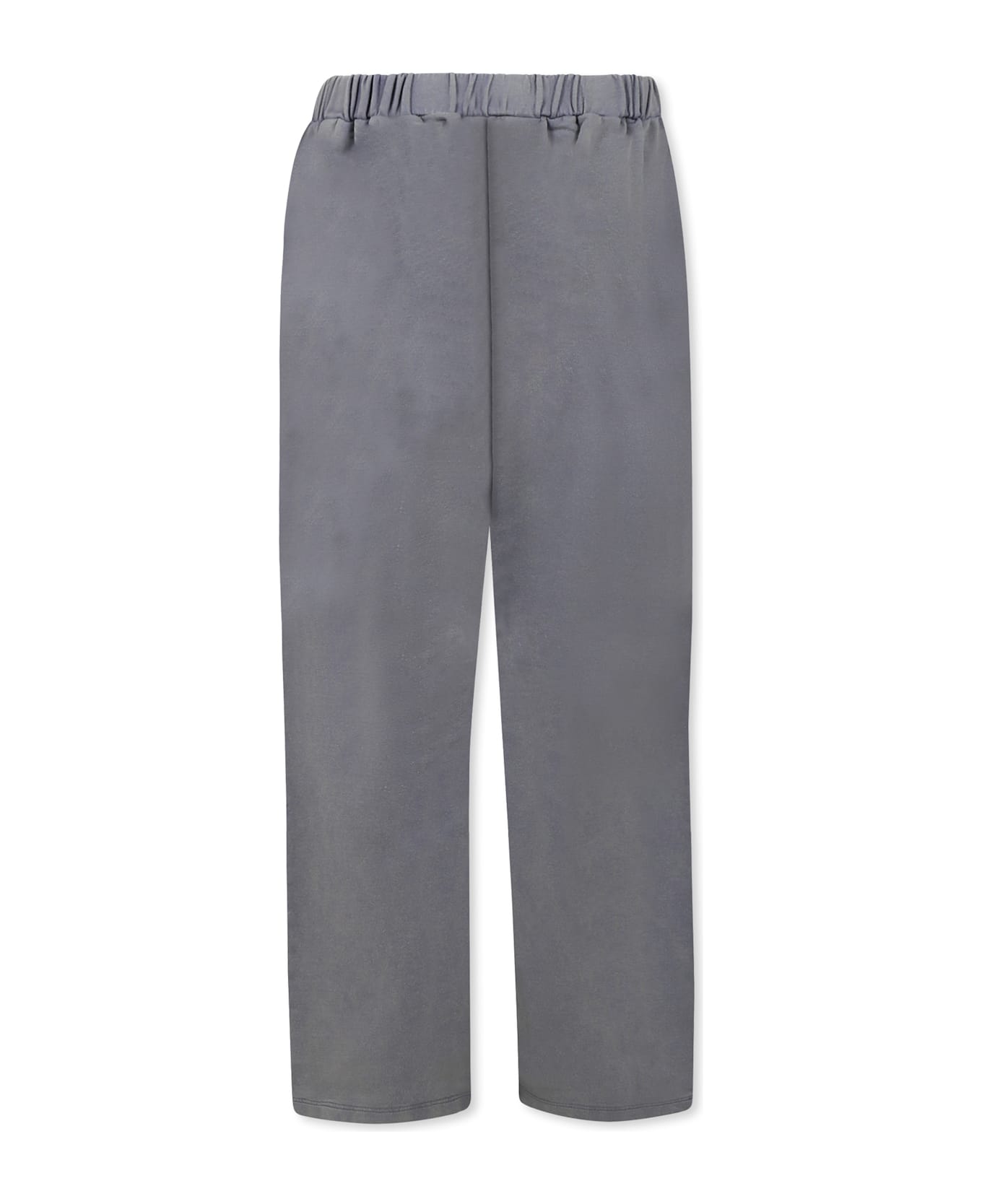 Douuod Grey Trousers For Girl With Logo - Grey