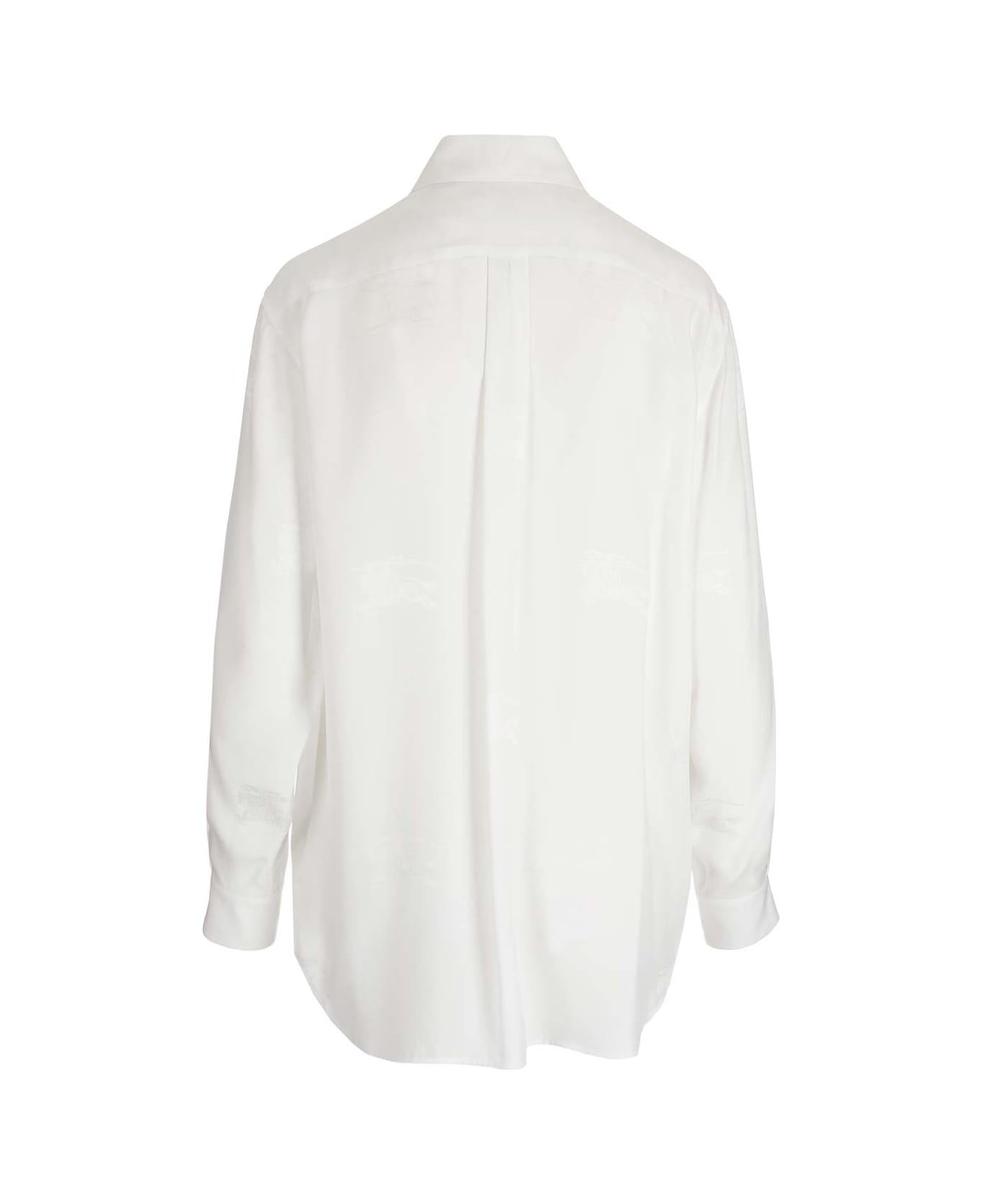 Burberry Oversied Silk Shirt - White シャツ