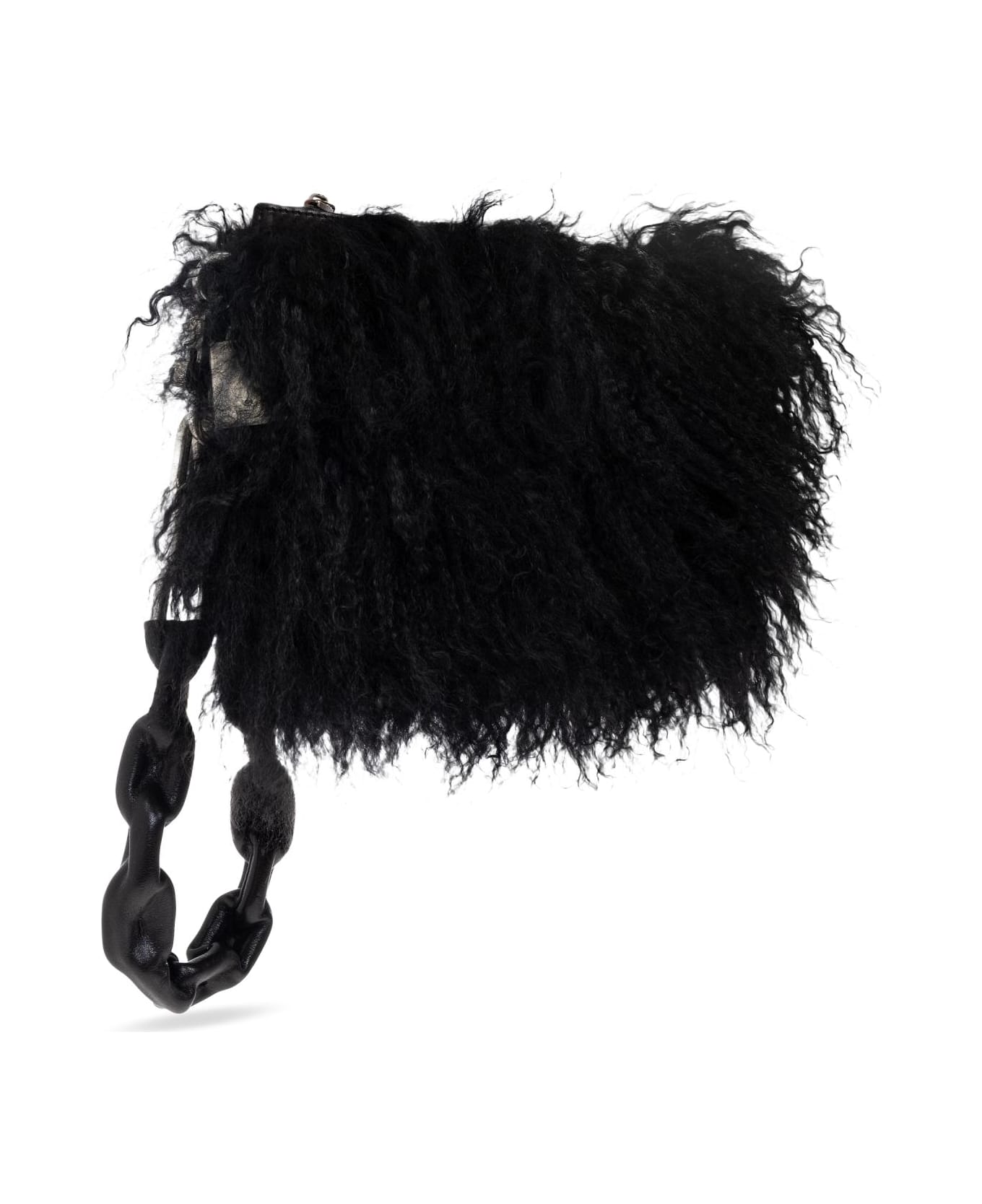 Dolce 
Gabbana Furry Clutch - NERO/NERO