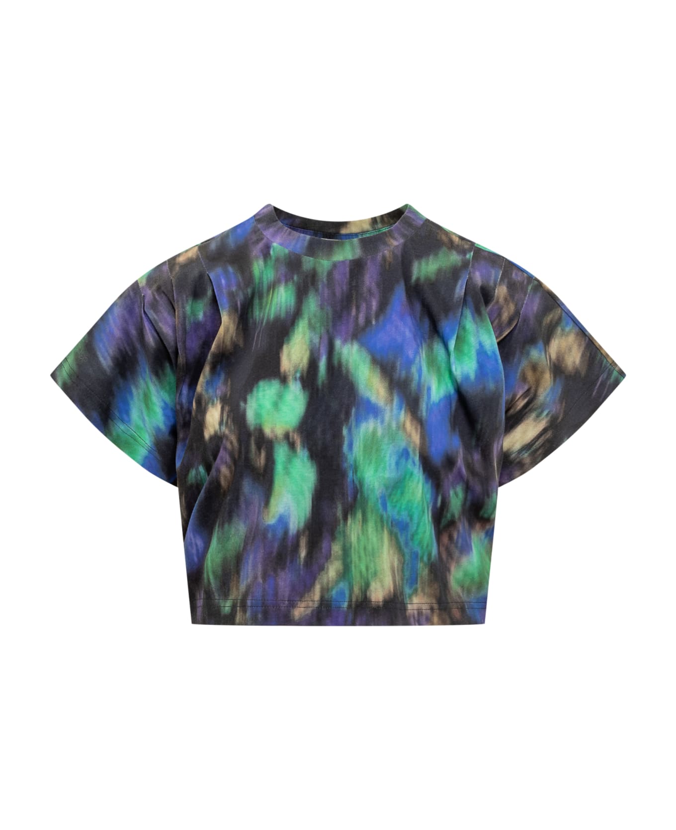 Marant Étoile Tie-dyed Crewneck T-shirt - BLUE/GREEN