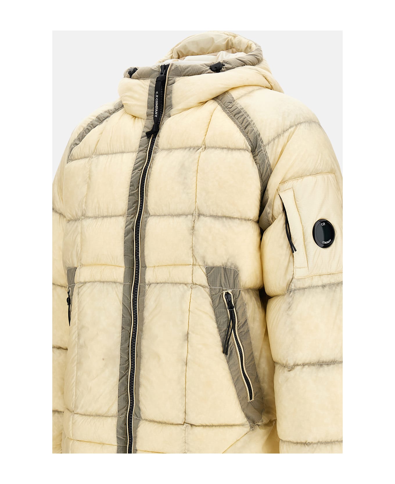 C.P. Company Quilted Outer Jacket - Beige