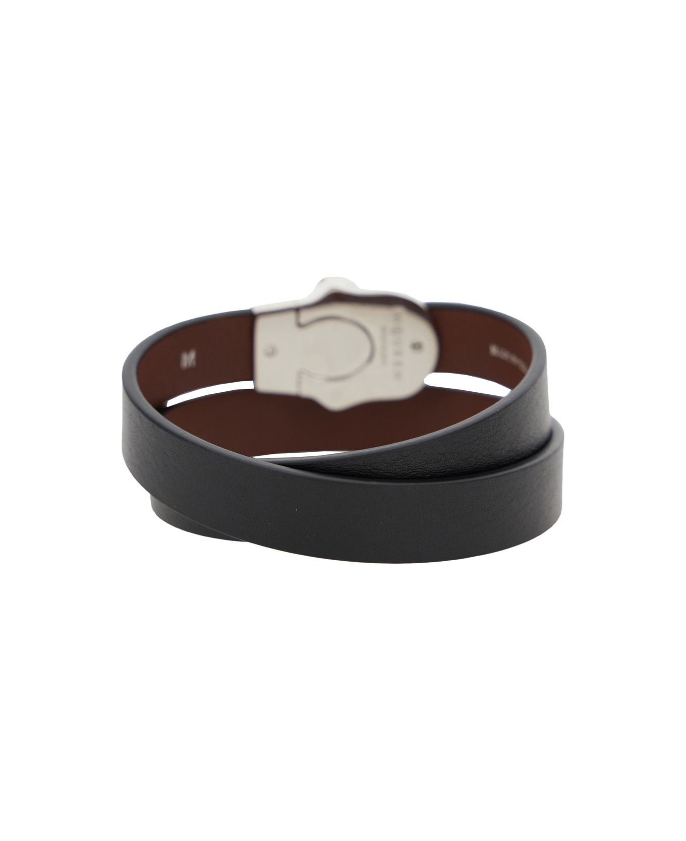 Alexander McQueen Skull Double Wrap - BLK/PALLADIUM