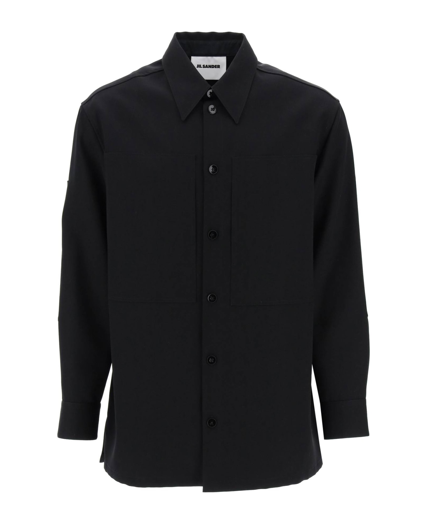 Jil Sander Wool Shirt - BLACK (Black)