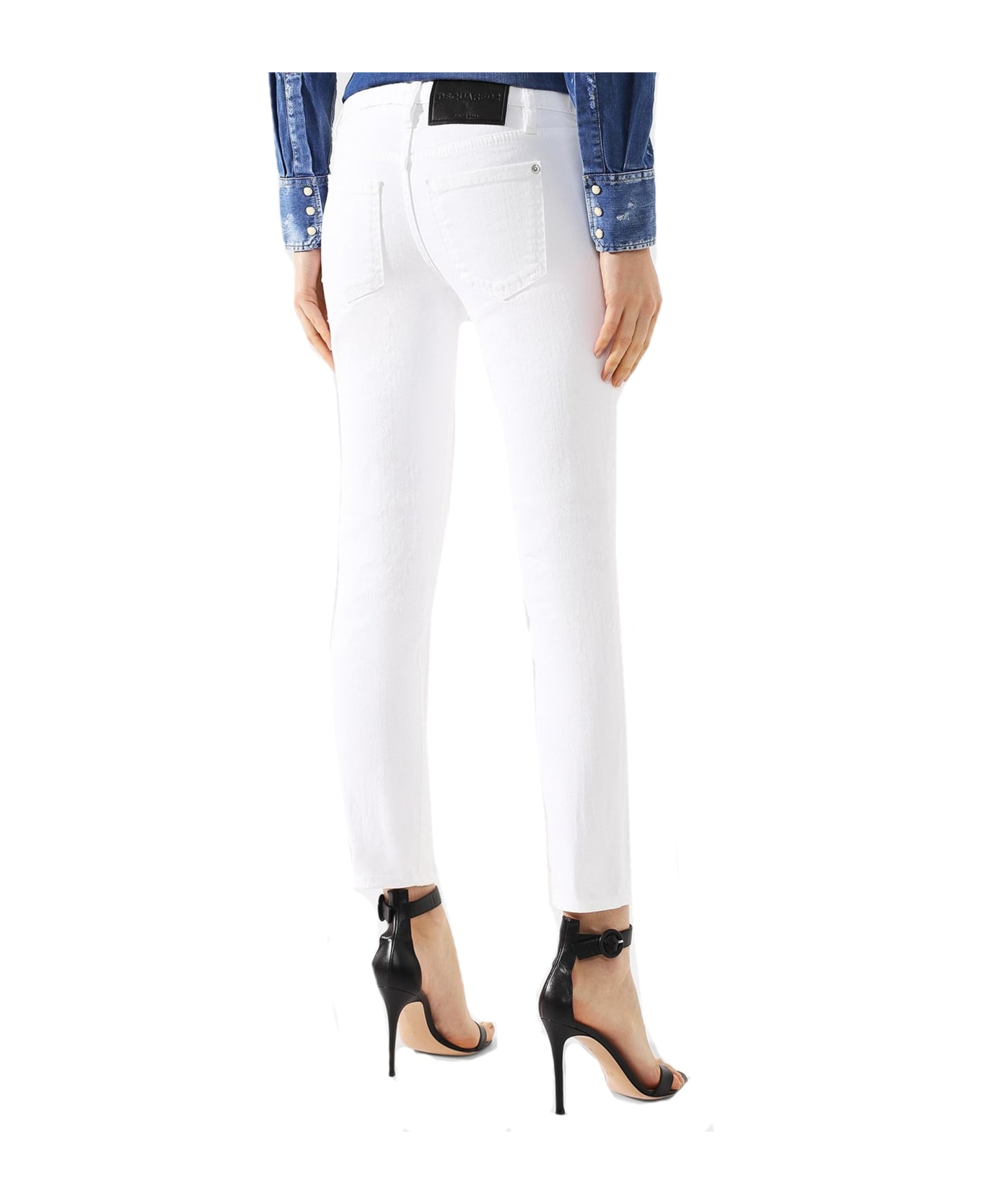 Dsquared2 Cotton Denim Jeans - White