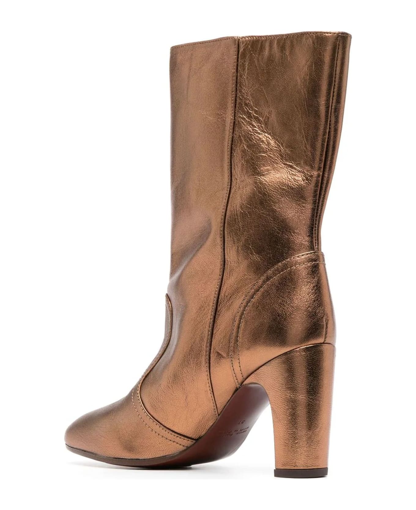 Chie Mihara Coppertone Calf Leather Eyta Boots - Cobre