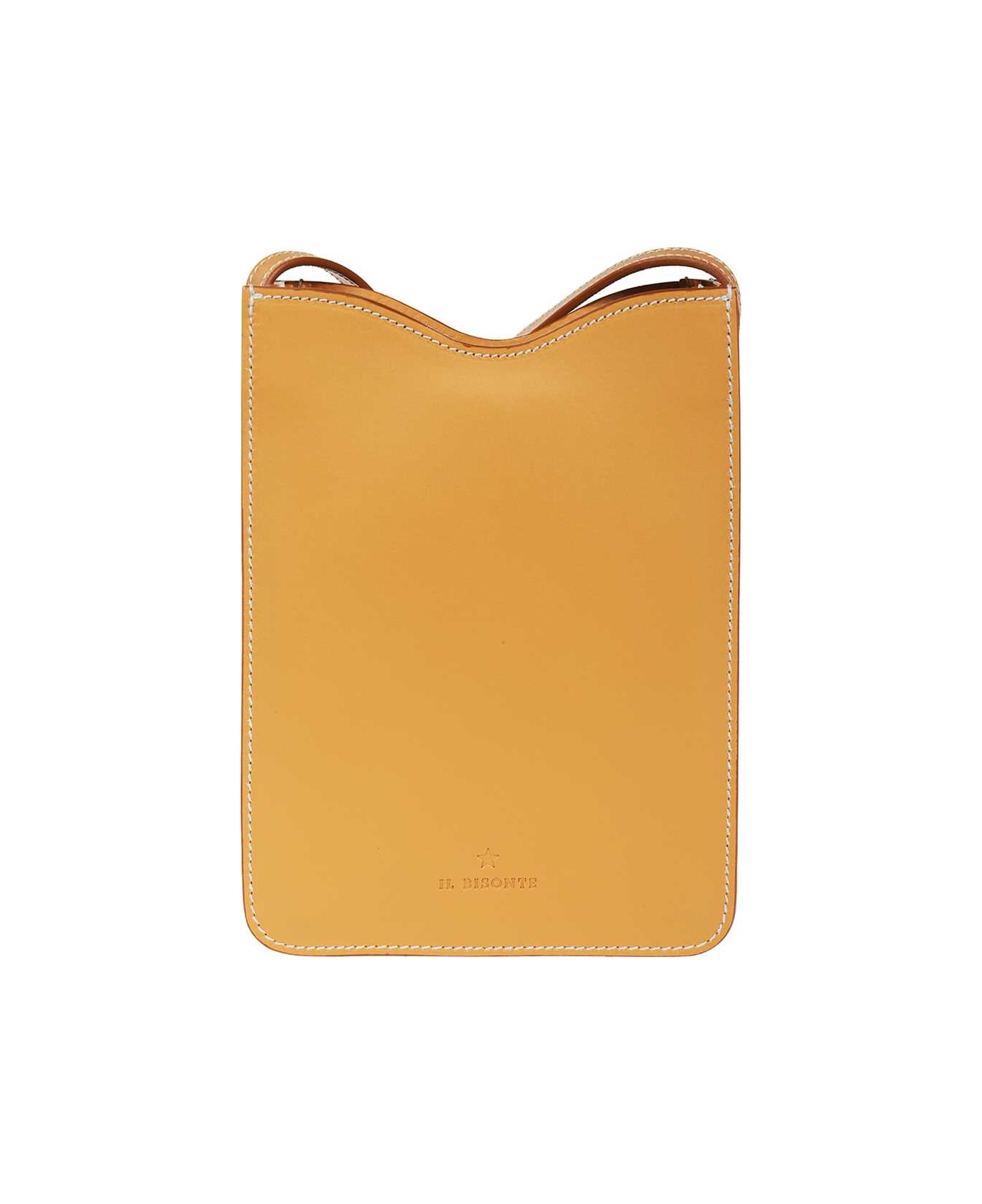 Il Bisonte Leather Crossbody Bag - brown