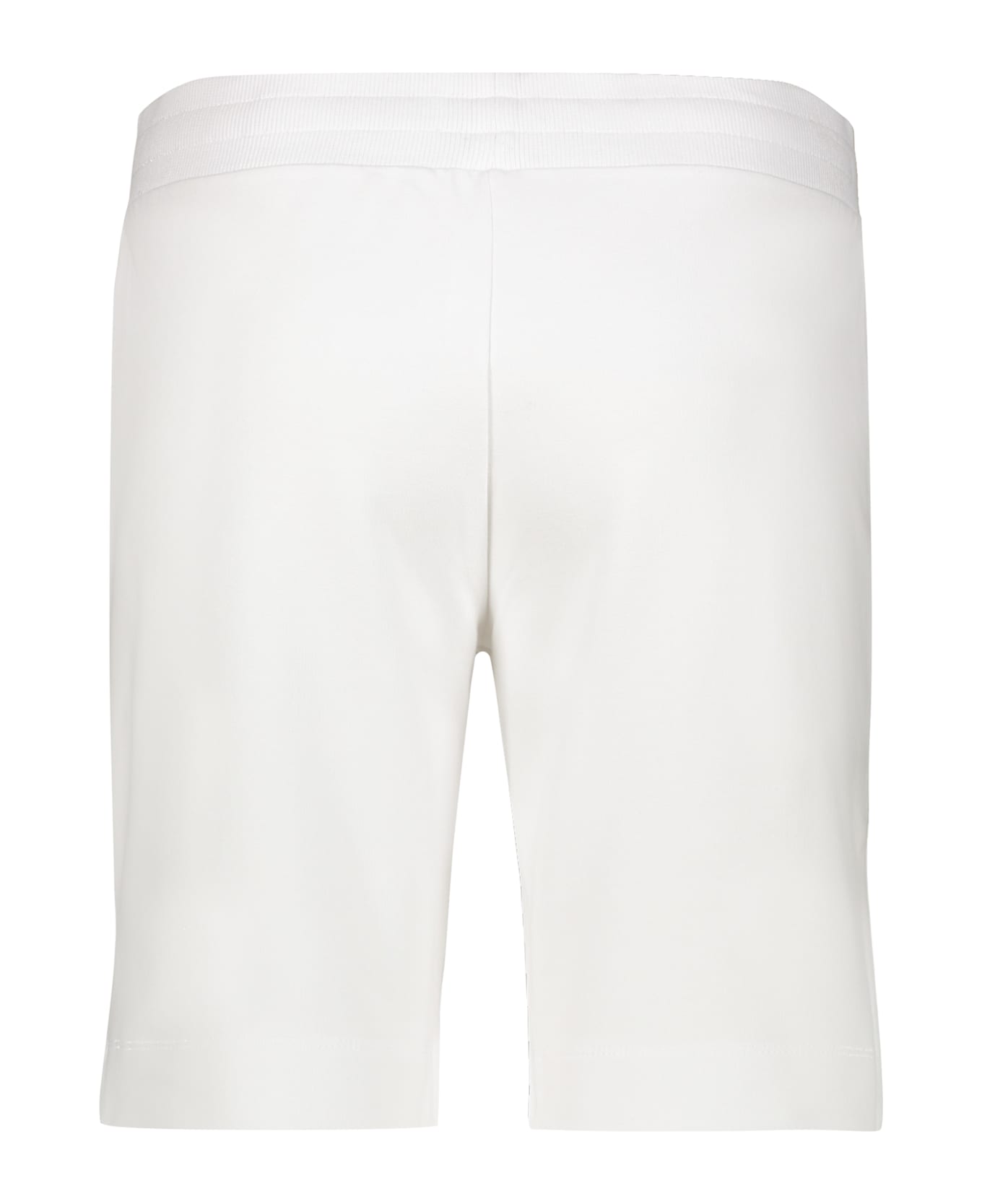 Moschino Logo Print Sweatshorts - White