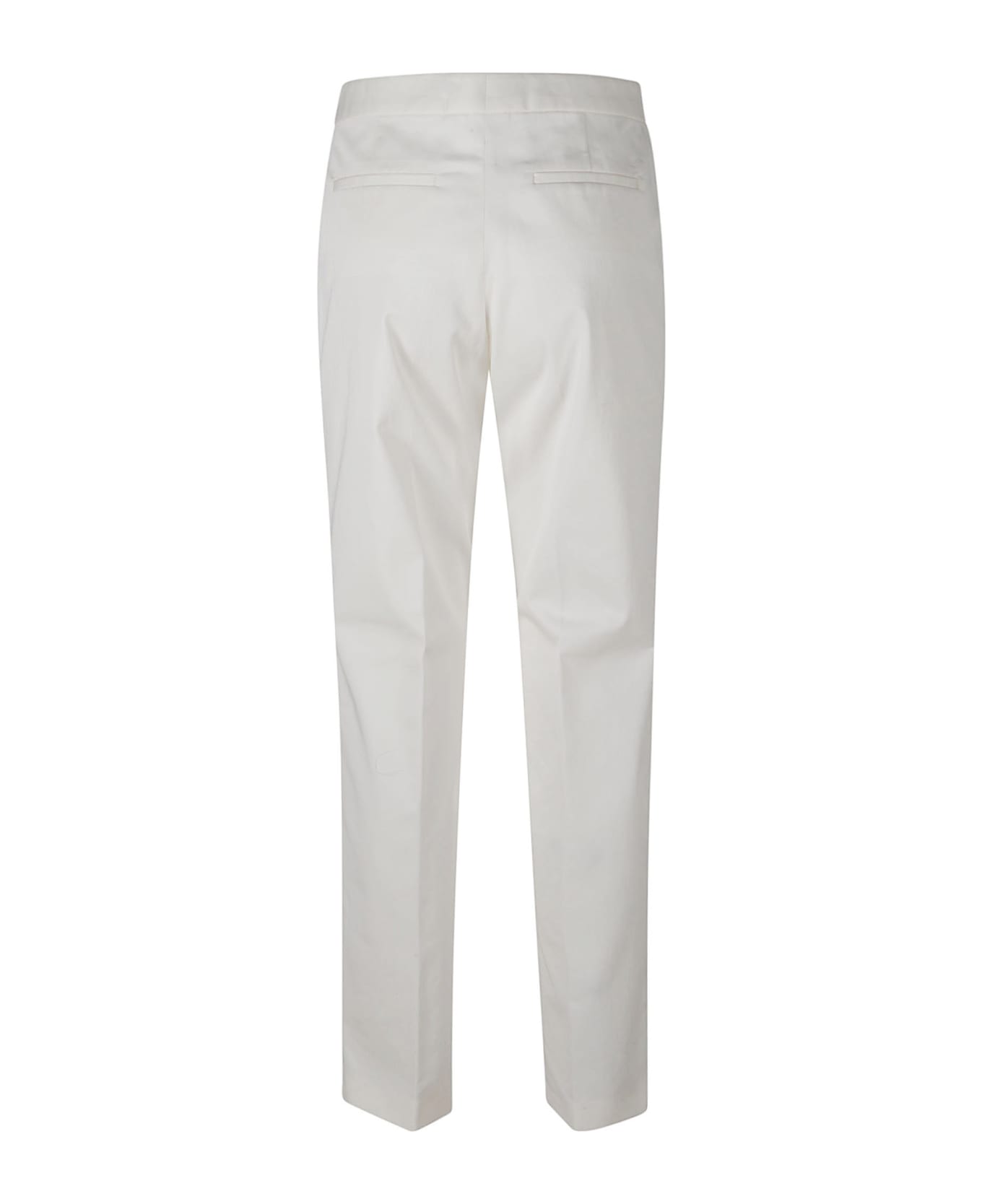 Fabiana Filippi Regular Fit Plain Trousers - bianco