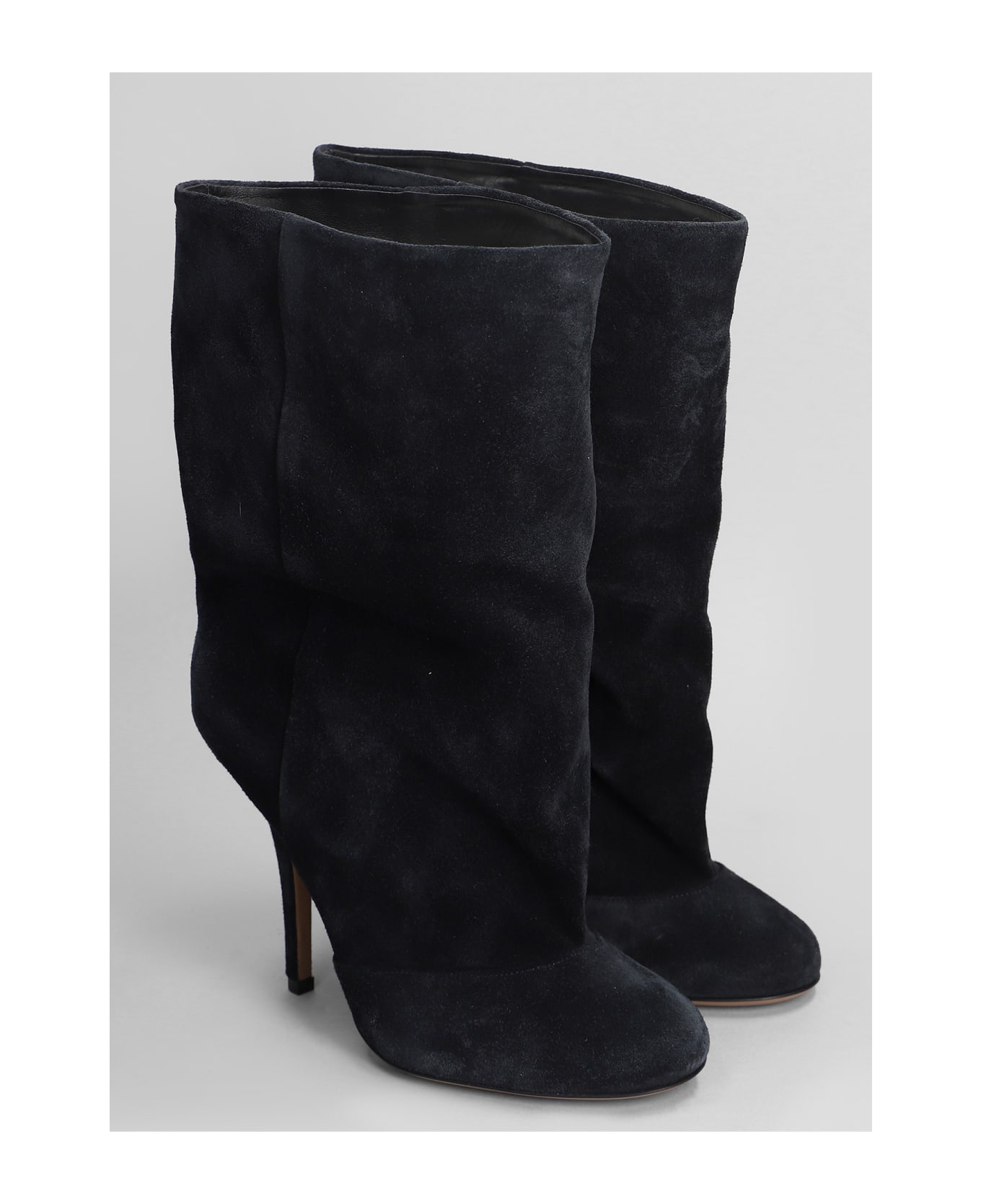 Paris Texas Esther Ankl Boot 105 High Heels Ankle Boots In Black Suede - black