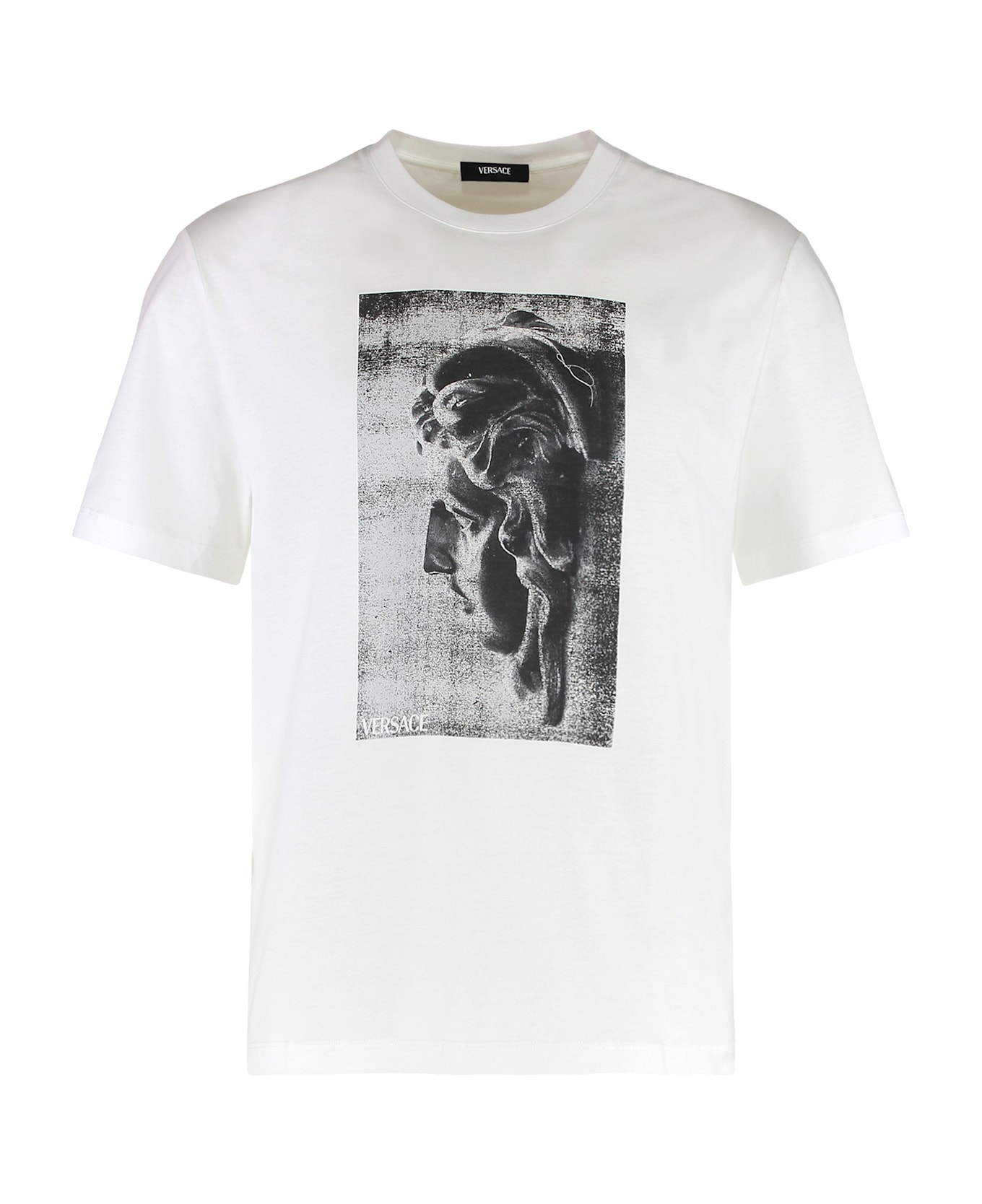 Versace Cotton Crew-neck T-shirt - White