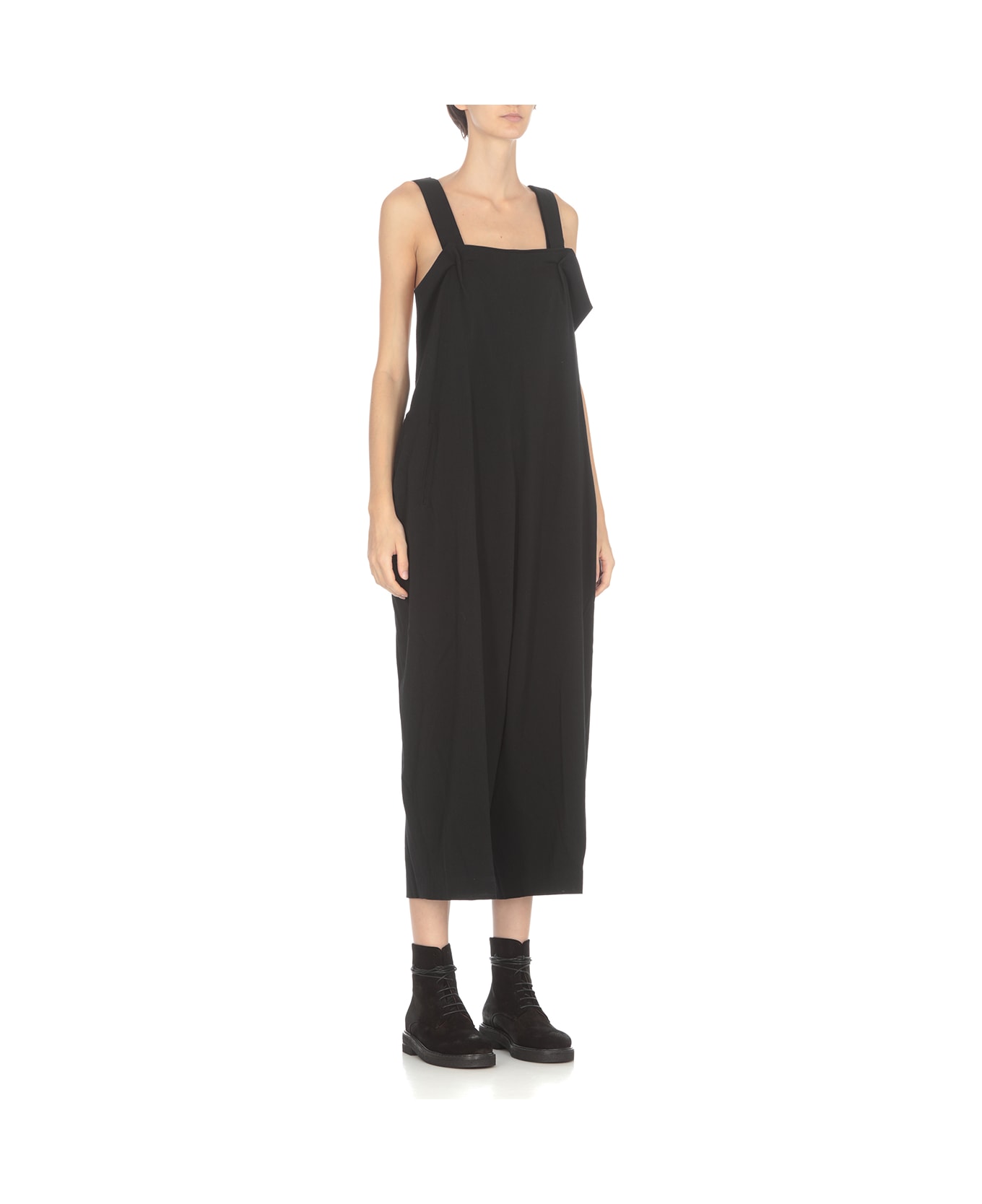 Yohji Yamamoto Wool Overalls - Black
