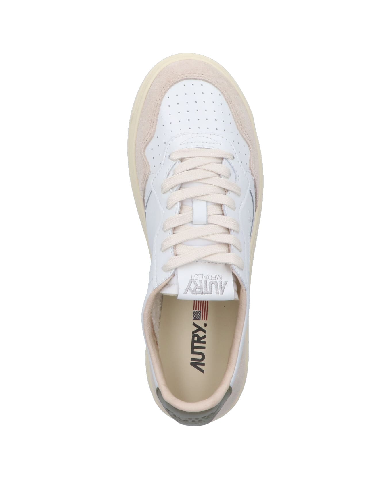 Autry 'medalist' Low-top Sneakers - Bianco