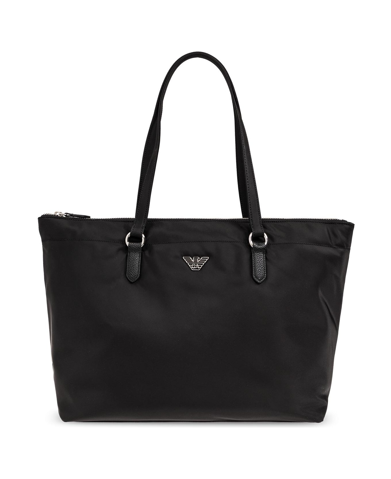 Emporio Armani 'sustainable' Collection Shopper Bag - BLACK トートバッグ