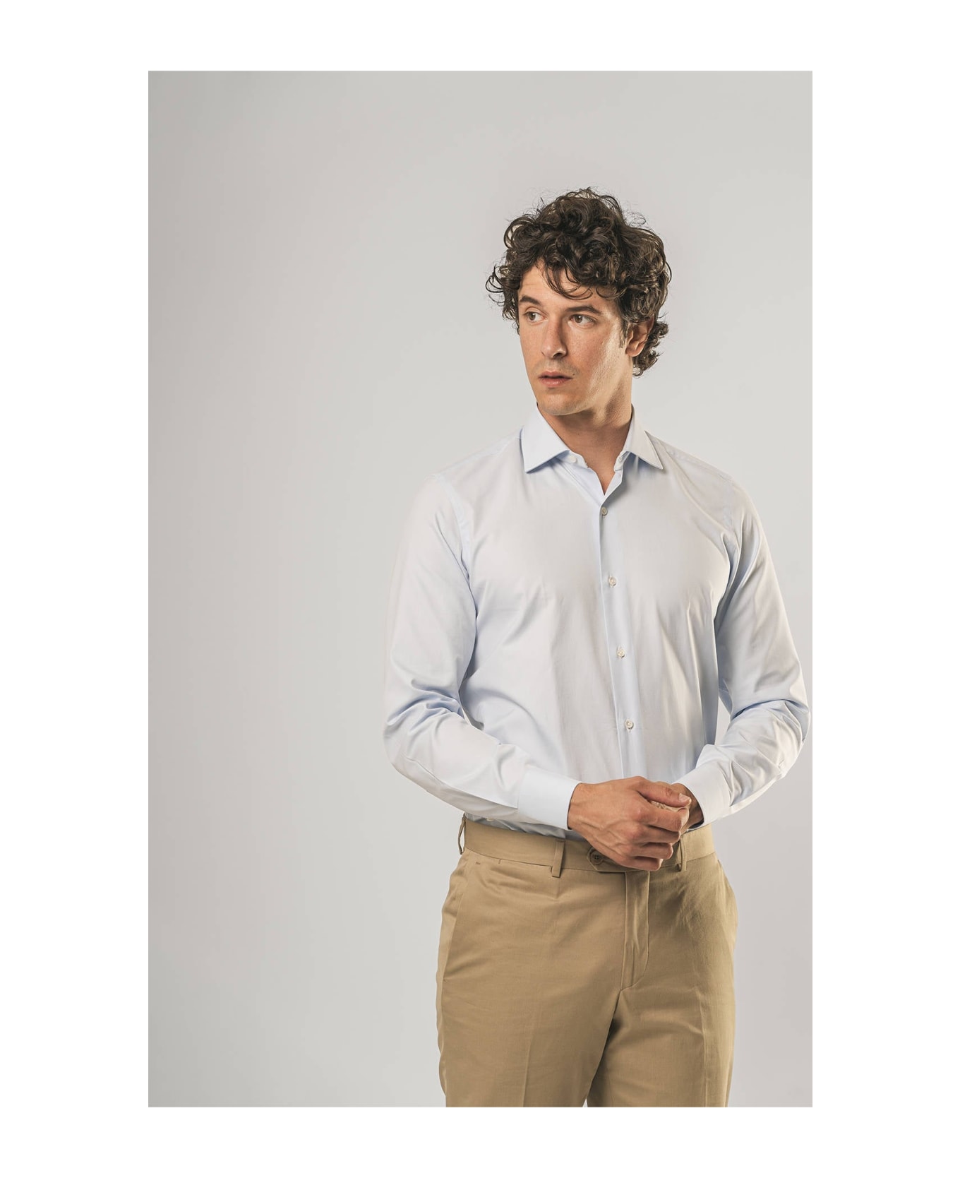 Larusmiani Handmade Shirt Mayfair Shirt - LightBlue