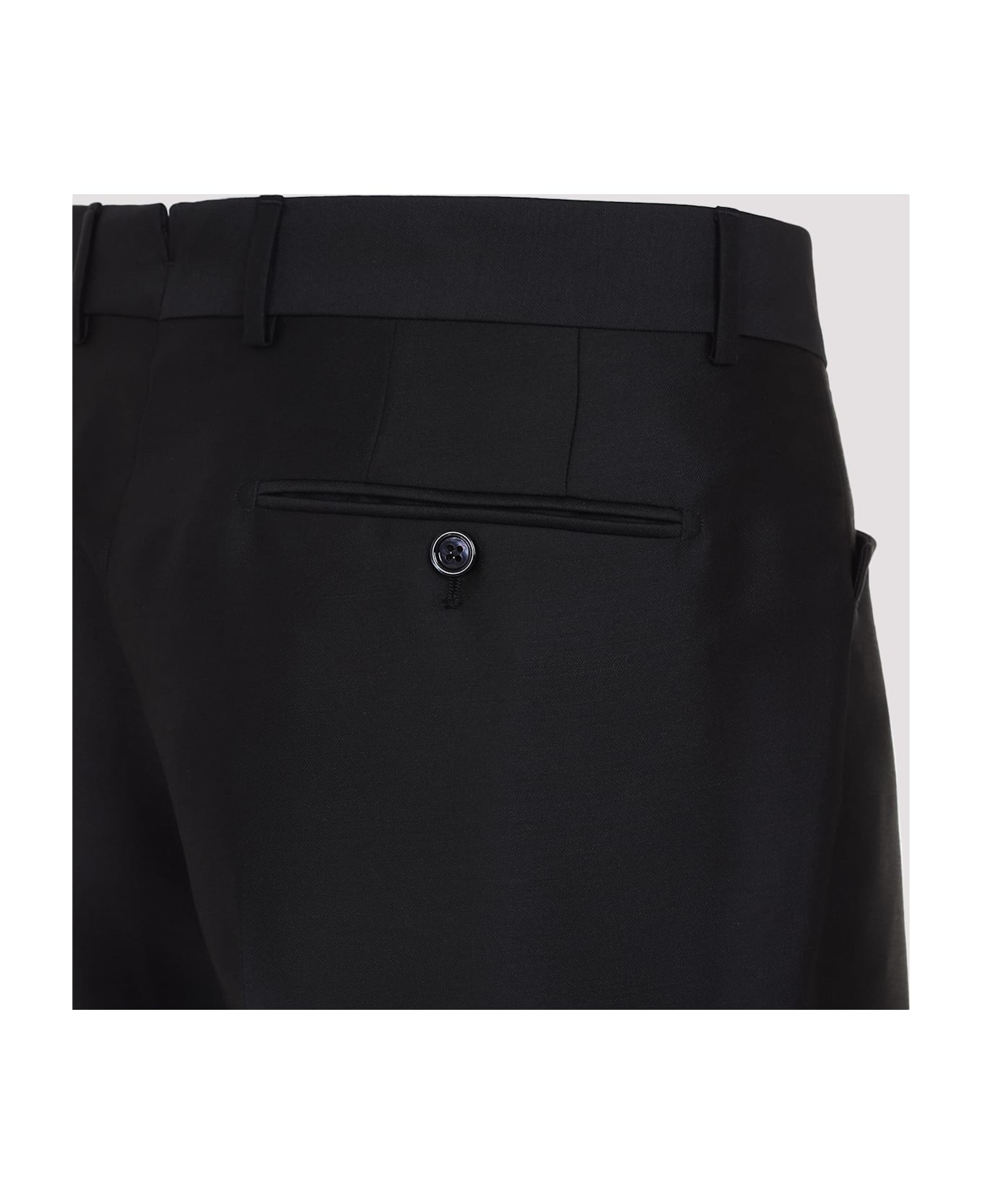 Tom Ford Mohair And Silk Pants - Black ボトムス
