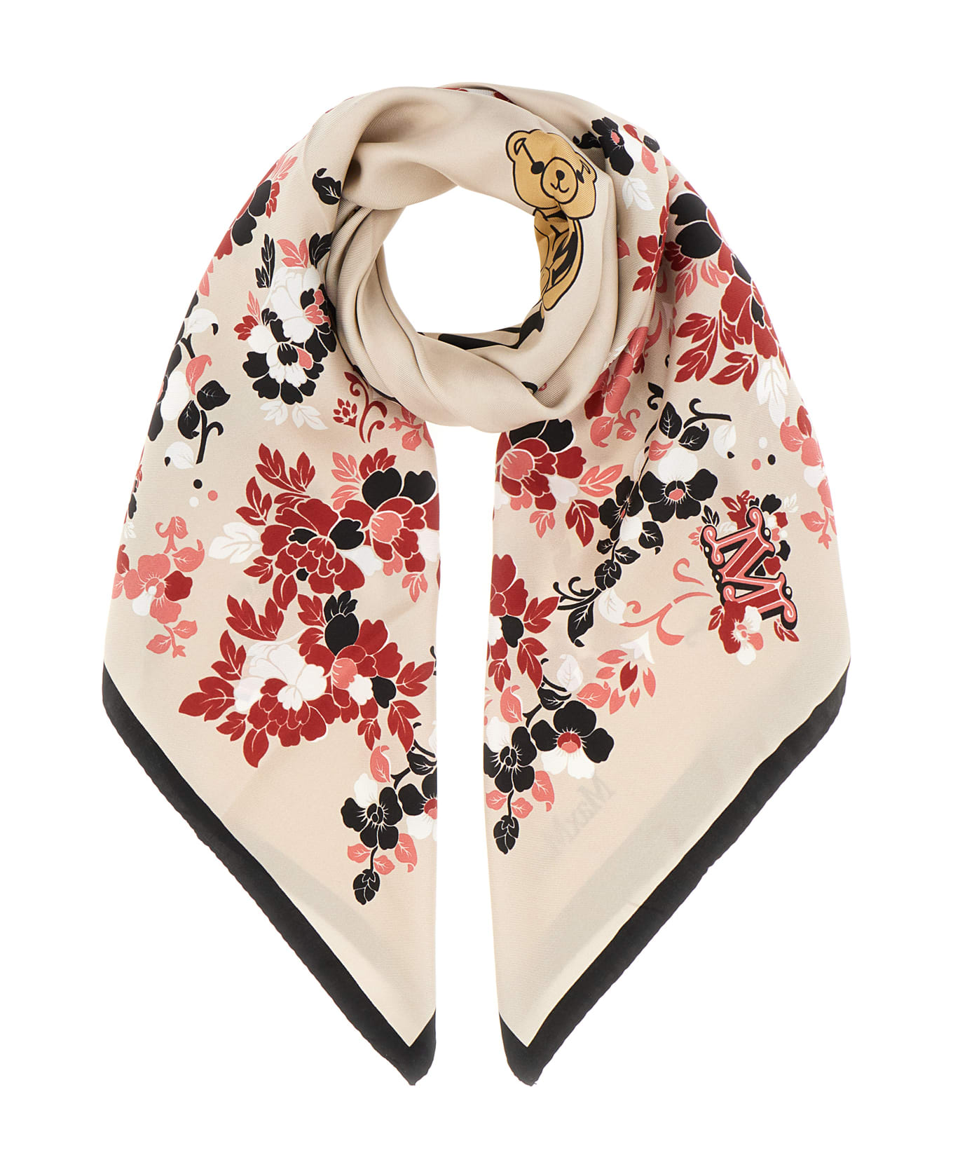 Max Mara Printed Silk Foulard - Sabbia