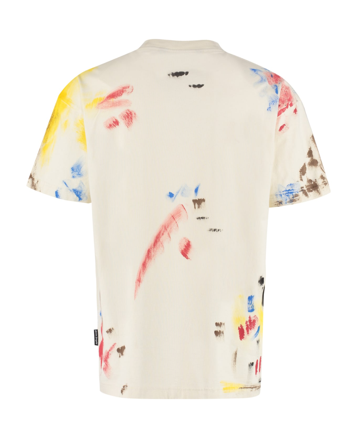 Palm Angels Printed Cotton T-shirt - Ivory シャツ