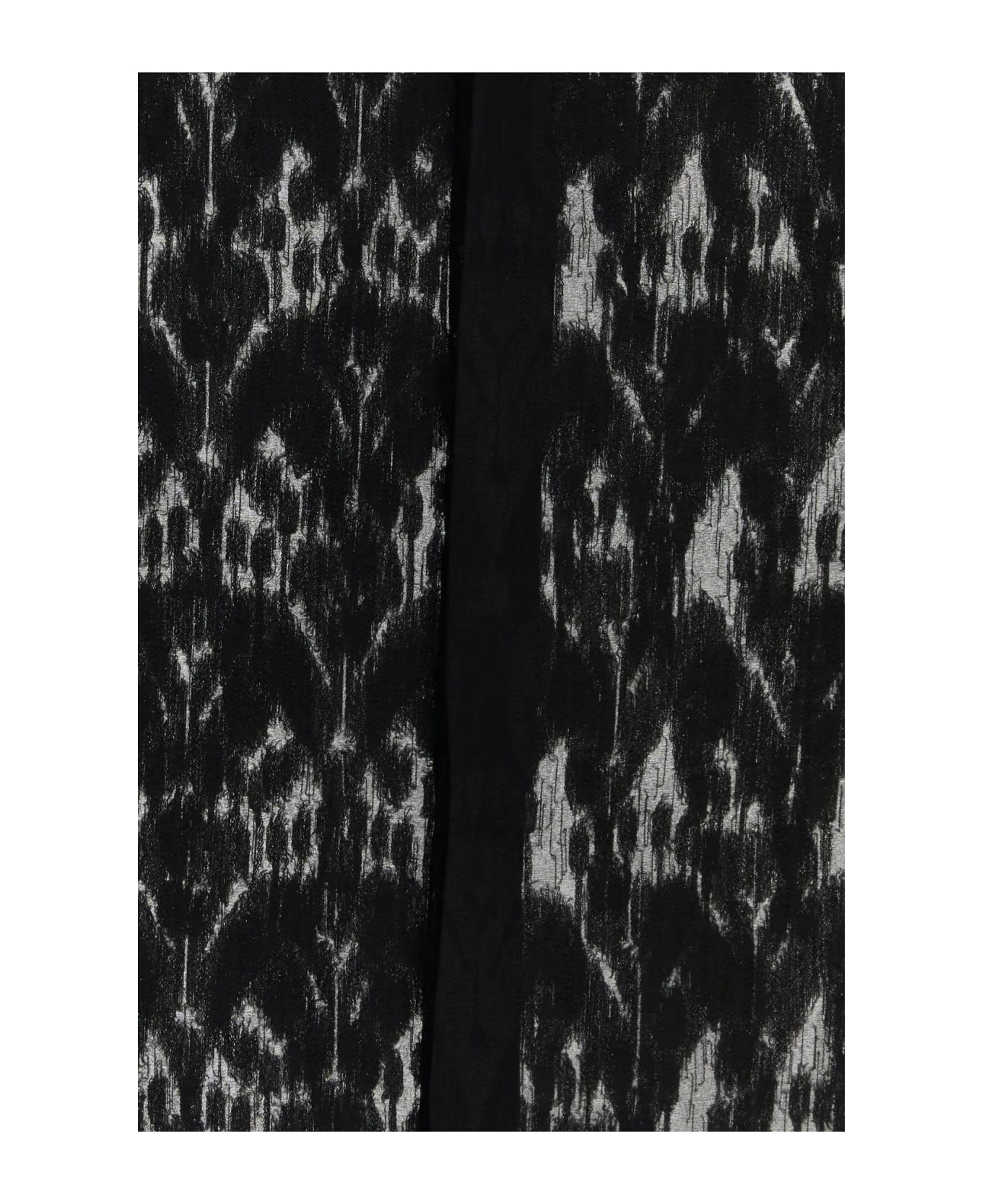 Saint Laurent Transparent Silk Pattern Shirt. - Black