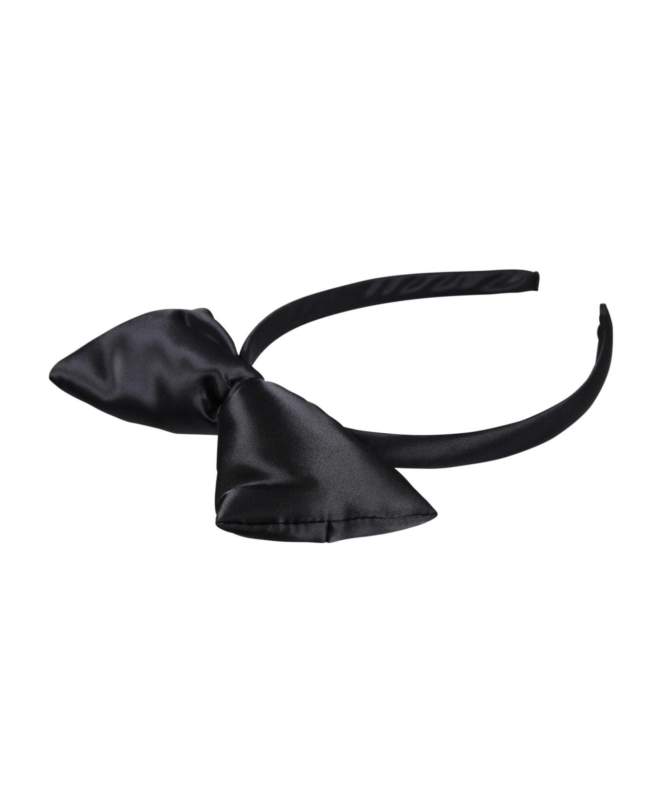 Mini Rodini Black Headband For Girl With Bow - Black