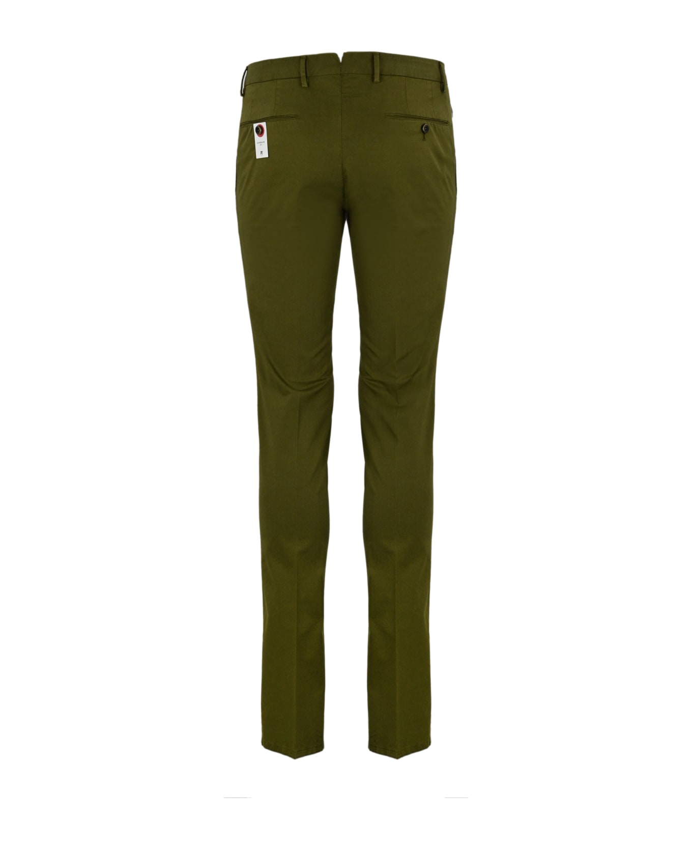 PT Torino Cotton Gabardine Trousers - Verde ボトムス