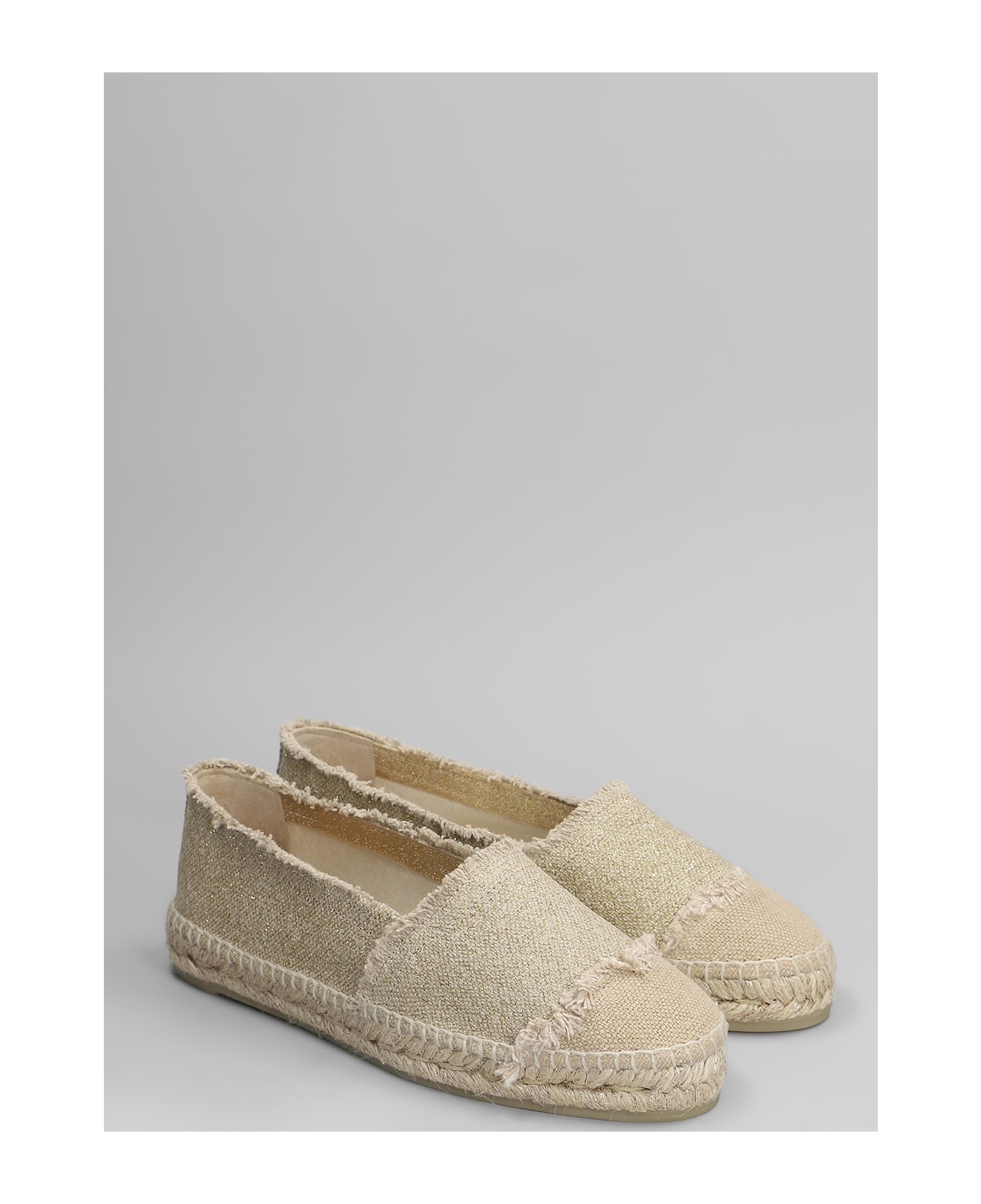 Castañer Kampala-032 Espadrilles In Gold Canvas - gold