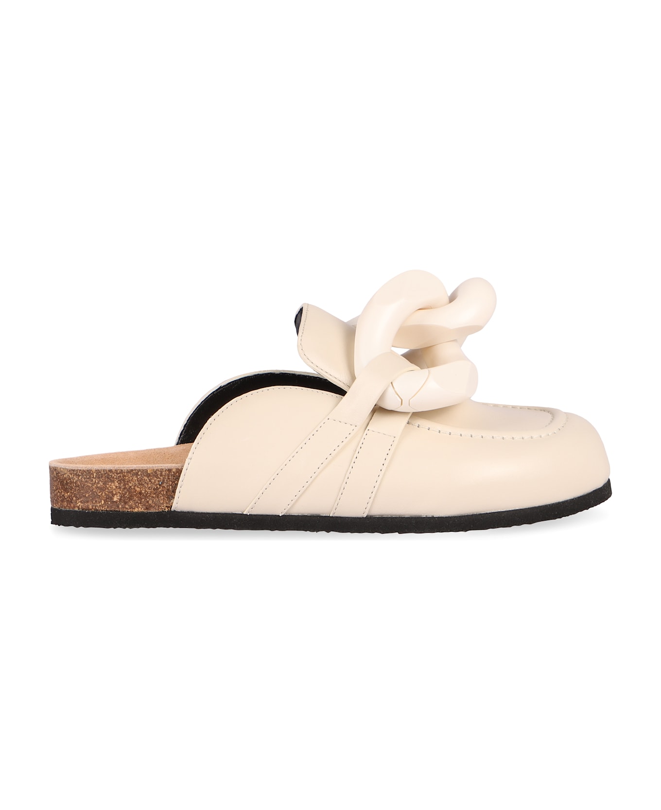 J.W. Anderson Chain Leather Mules - White