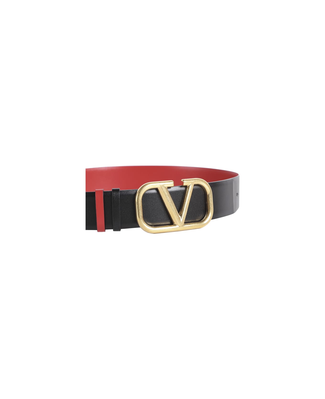 Valentino Garavani Vlogo Reversible Belt - Nero-rouge pur
