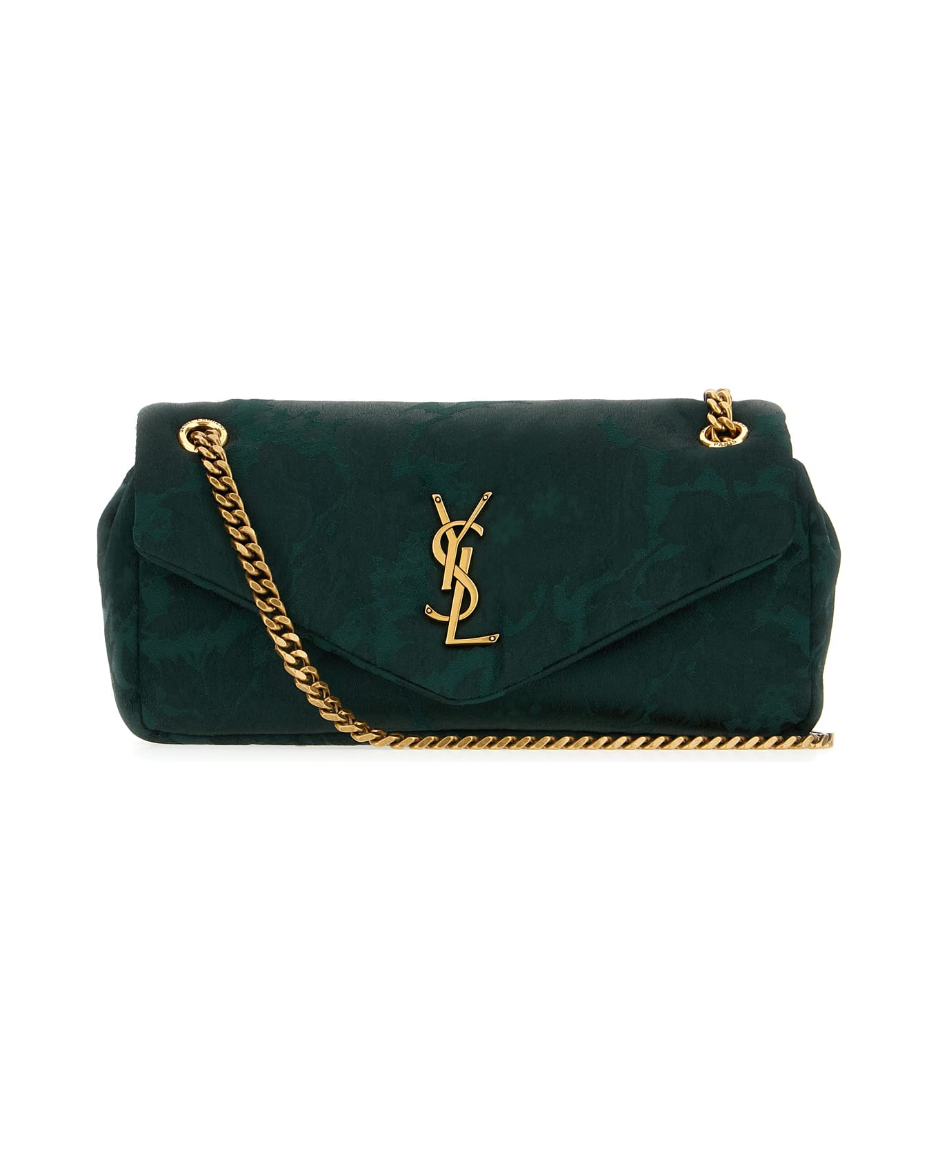 Green Jacquard Small Calypso Shoulder Bag