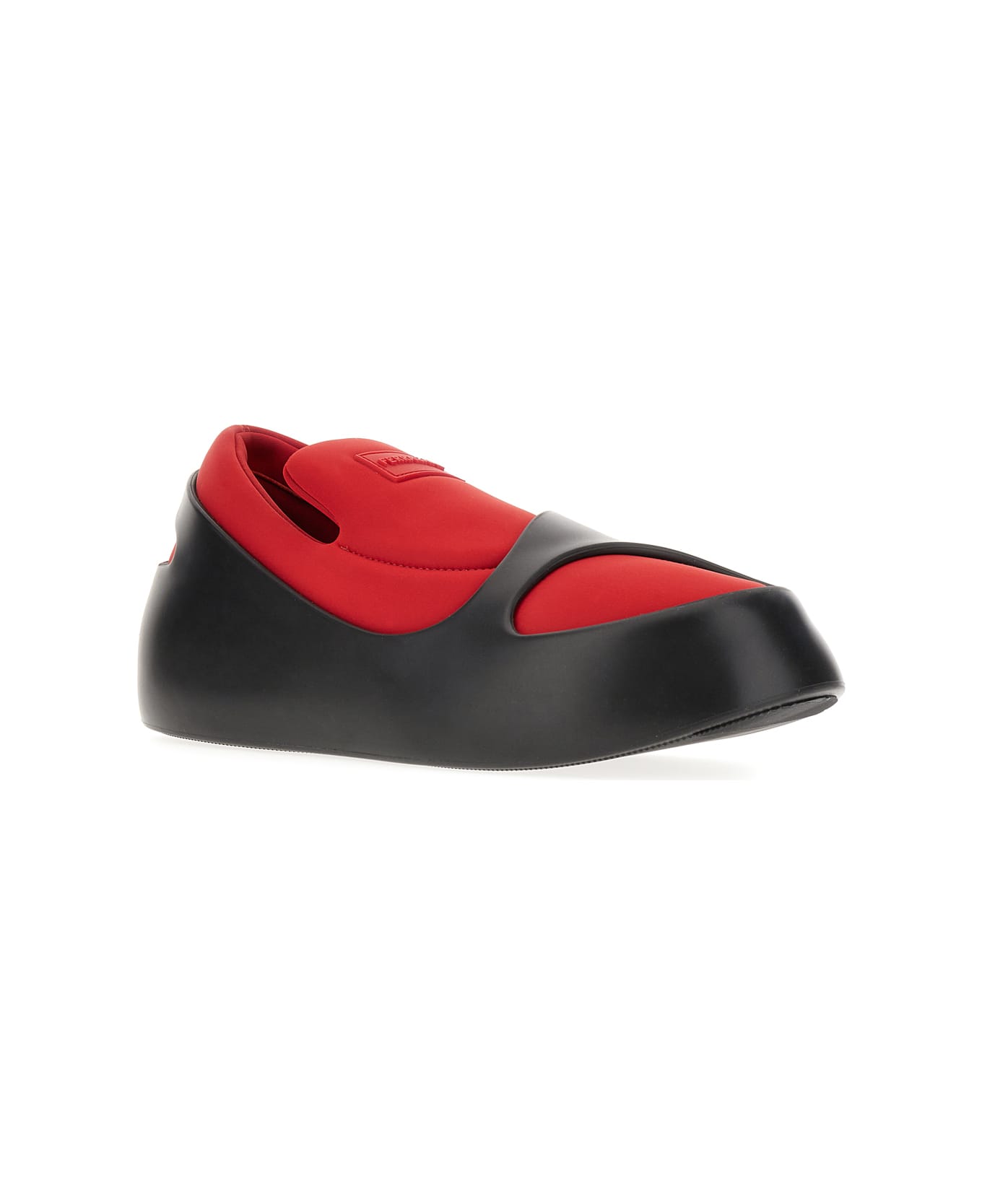 Ferragamo Two-tone Neoprene And Rubber Slip Ons - 001