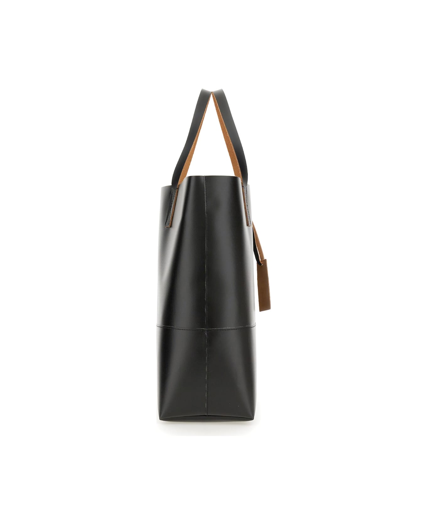 Marni Shopping Bag With Logo - BLACK トートバッグ