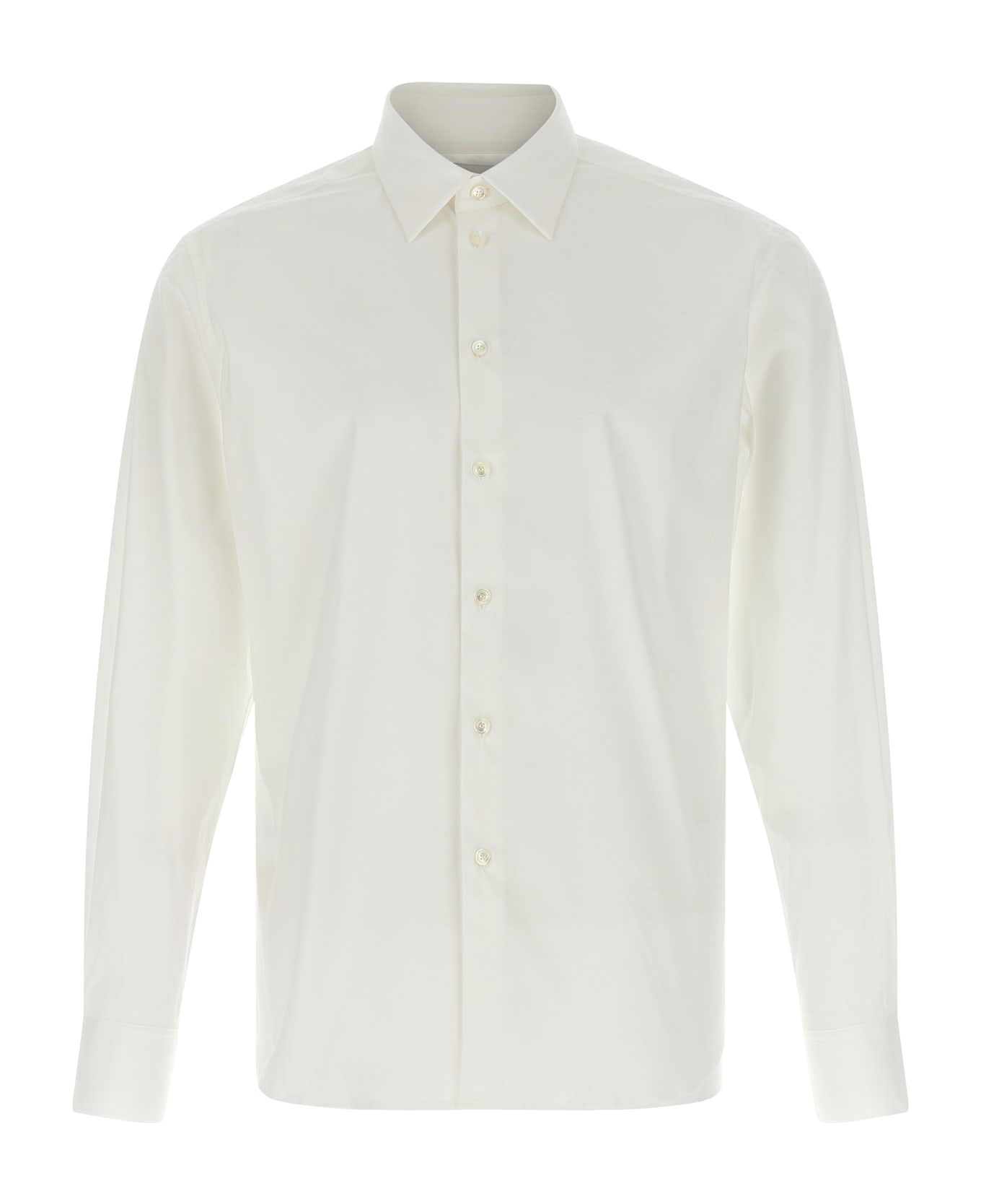 Ferragamo Poplin Shirt - White