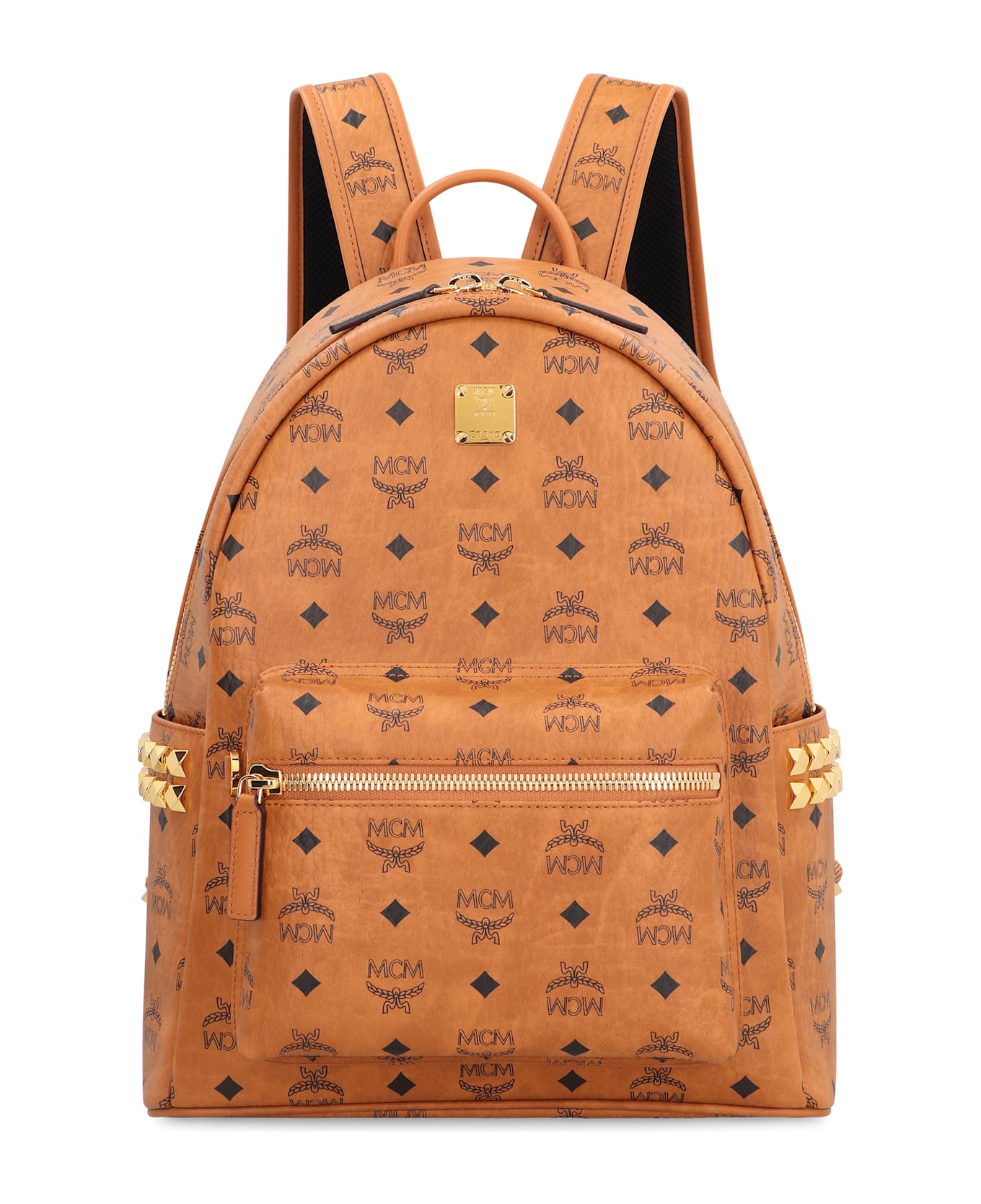MCM Visetos Stark Side Studs Backpack - brown