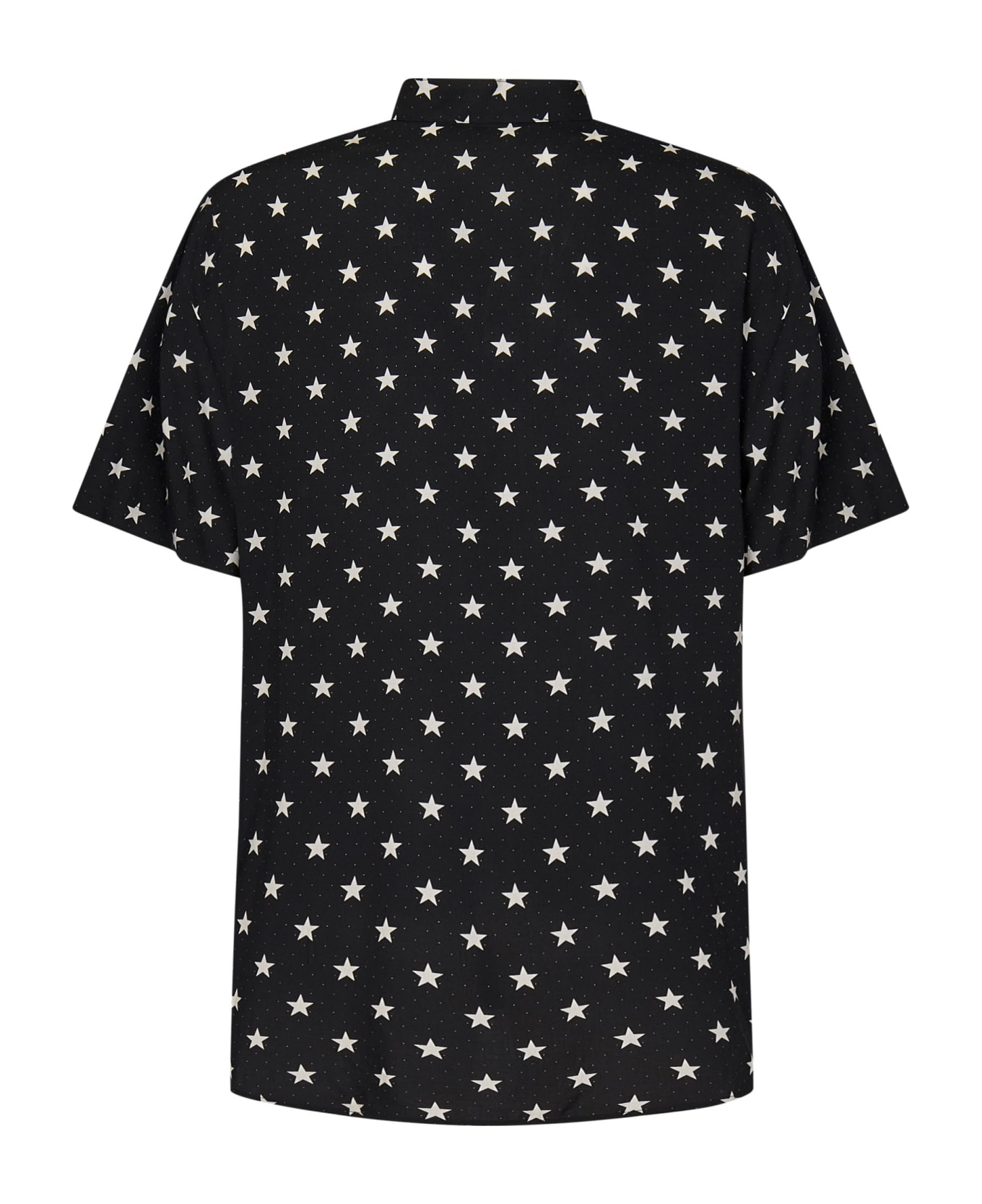 Balmain Star Print Shirt - NERO AVORIO