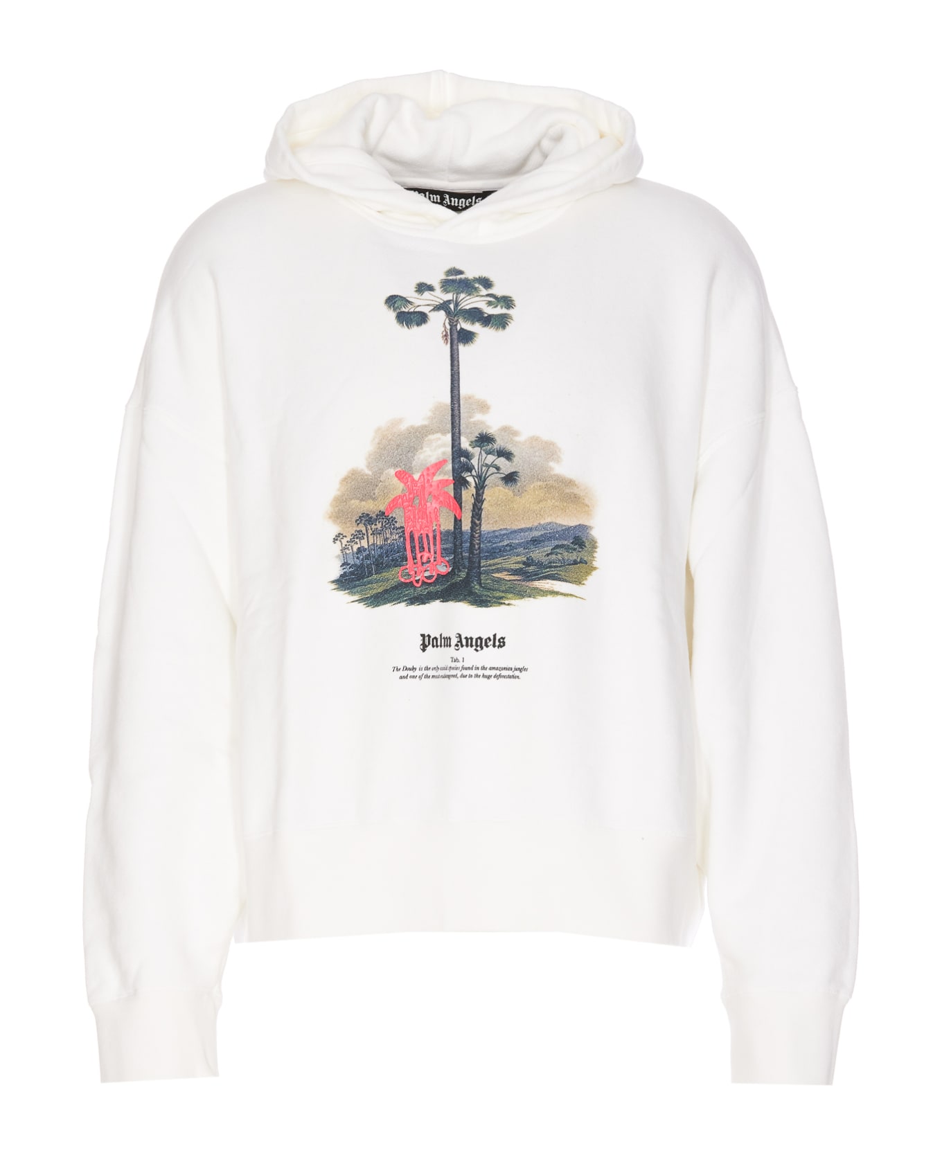 Palm Angels Douby Lost In Amazonia Hoodie - White フリース