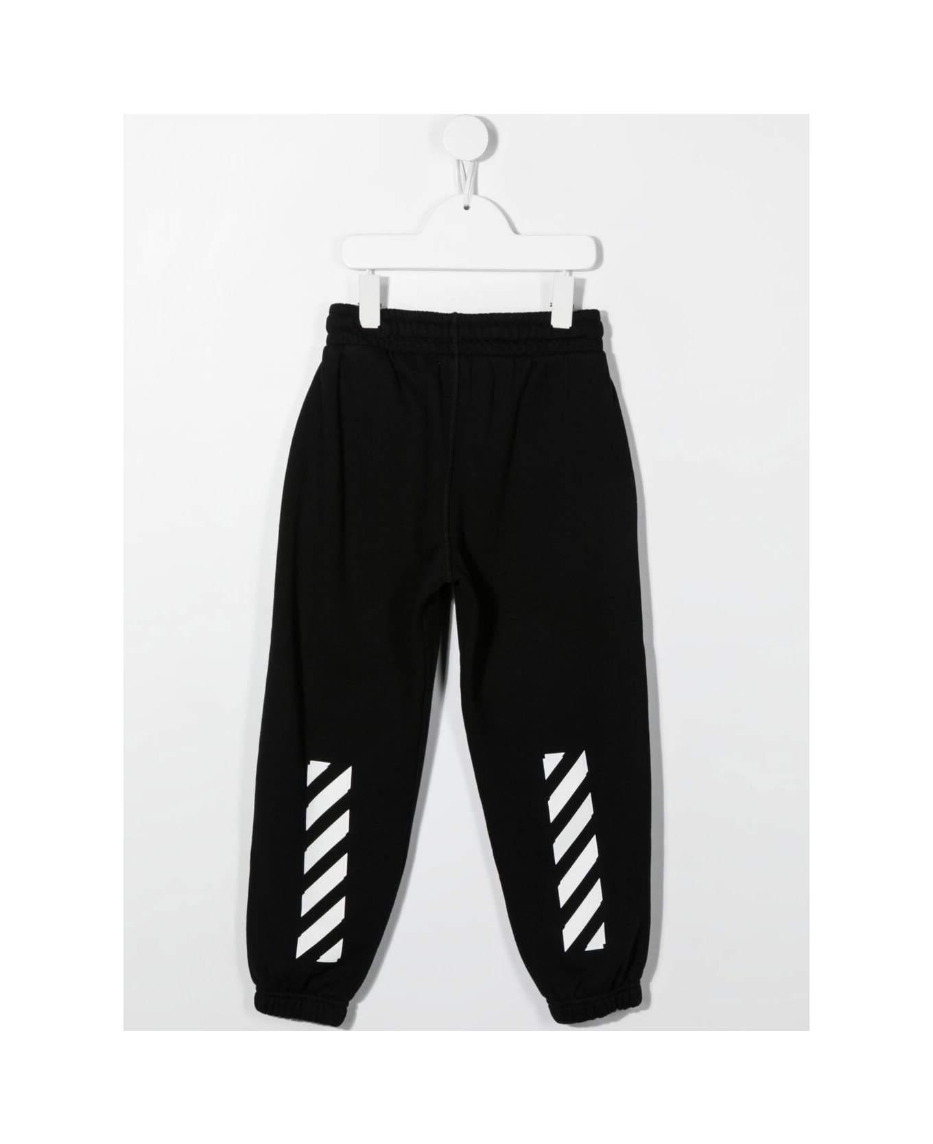 Off-White Track-pants With Logo Print In Black Cotton Boy - Black