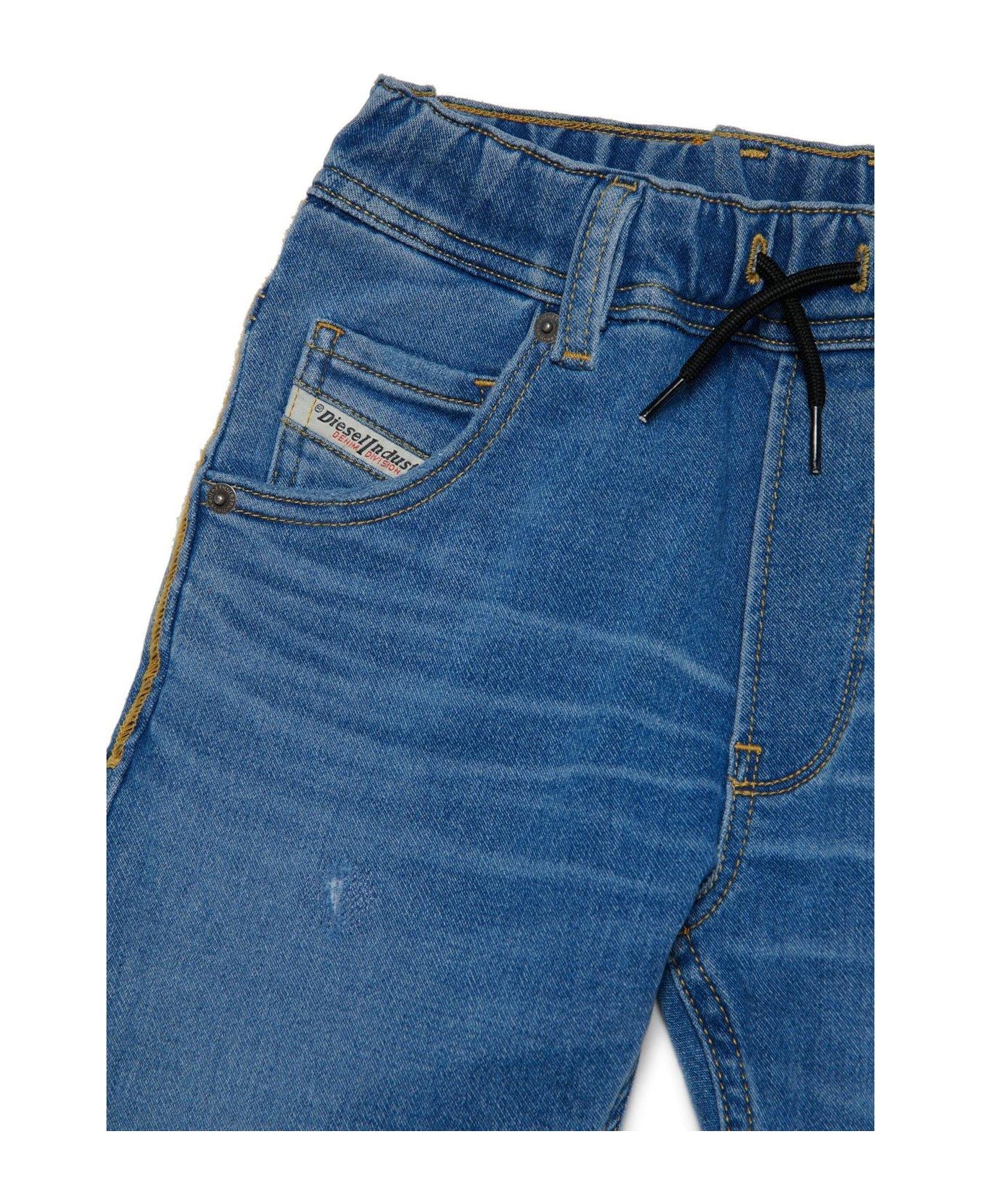 Diesel Elasticated Drawstring Waist Jeans - Blue