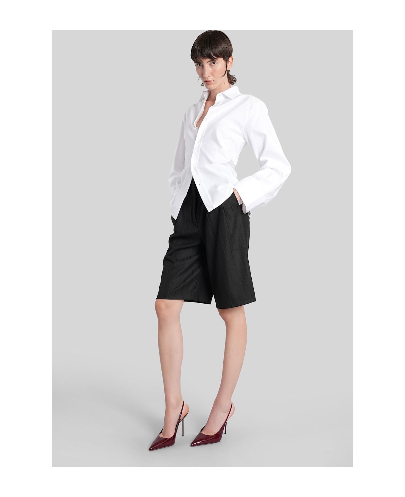 The Andamane Xiana Shorts In Black Polyester - black