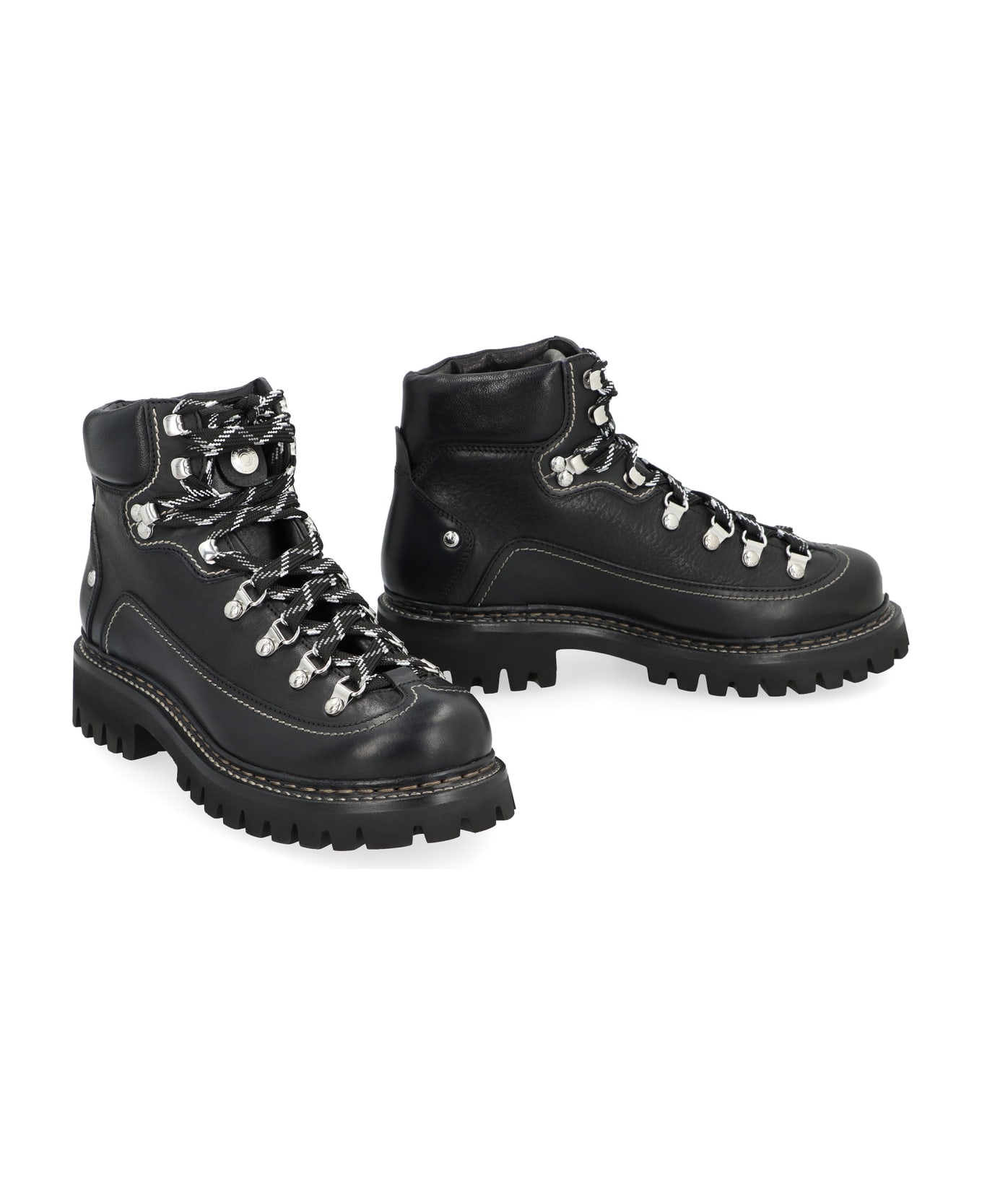 Dsquared2 Canadian Lace-up Leather Ankle Boots