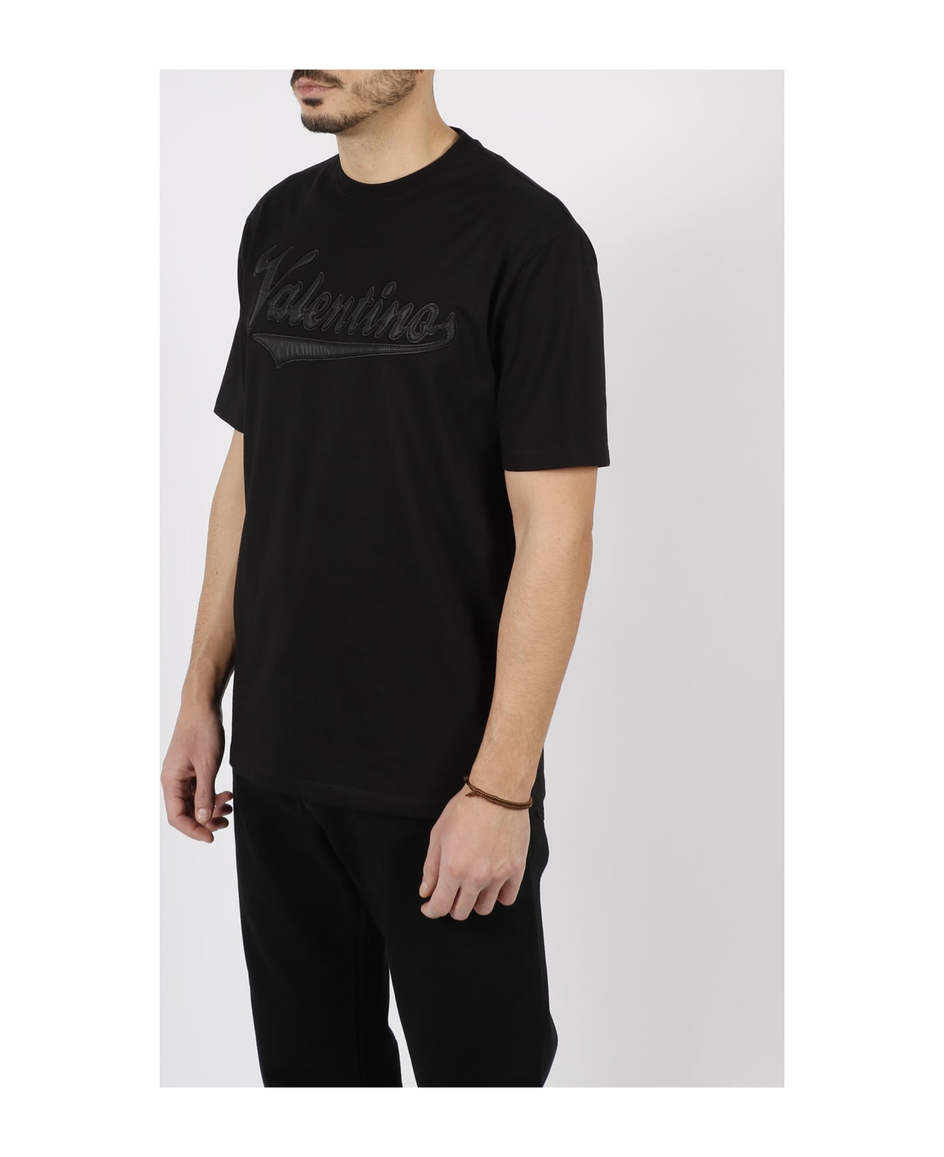 Valentino Patch T-shirt - Black