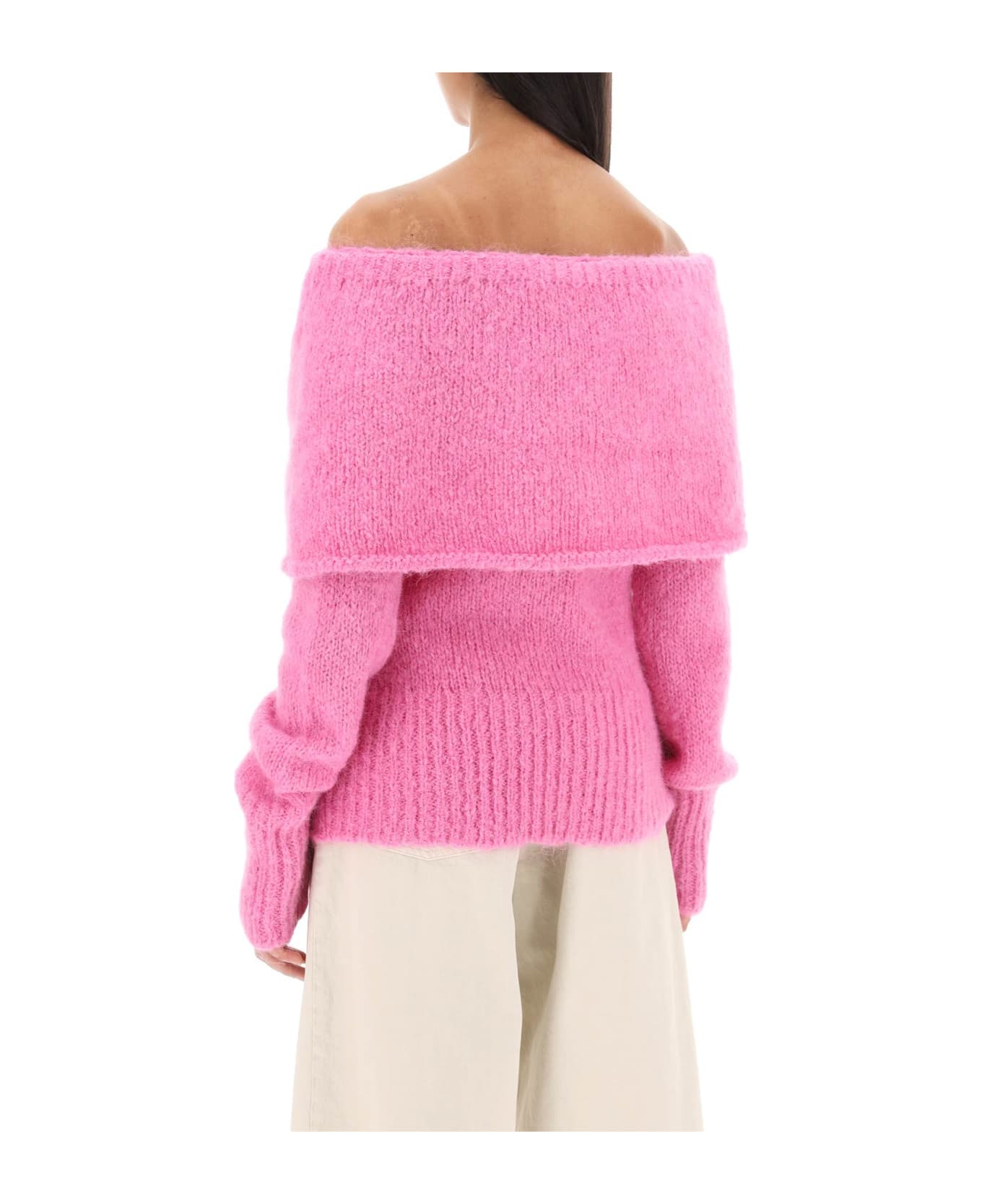 Saks Potts 'skylar' Off-shoulder Sweater - FUCHSIA PINK (Fuchsia) ニットウェア